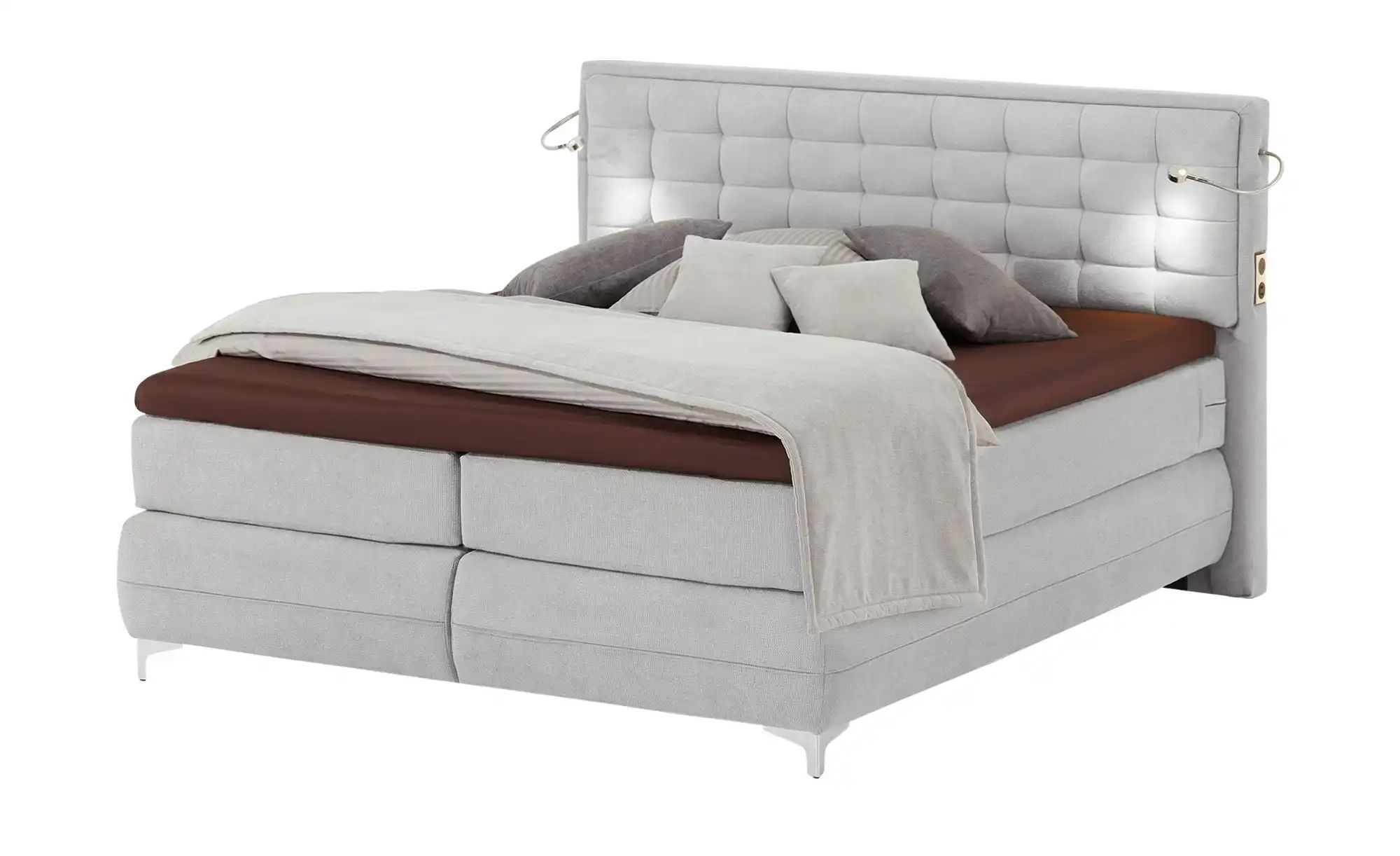 Musterring Boxspringbett Premiumversion Dubai ¦ grau ¦ Maße (cm): B: 177 H: günstig online kaufen