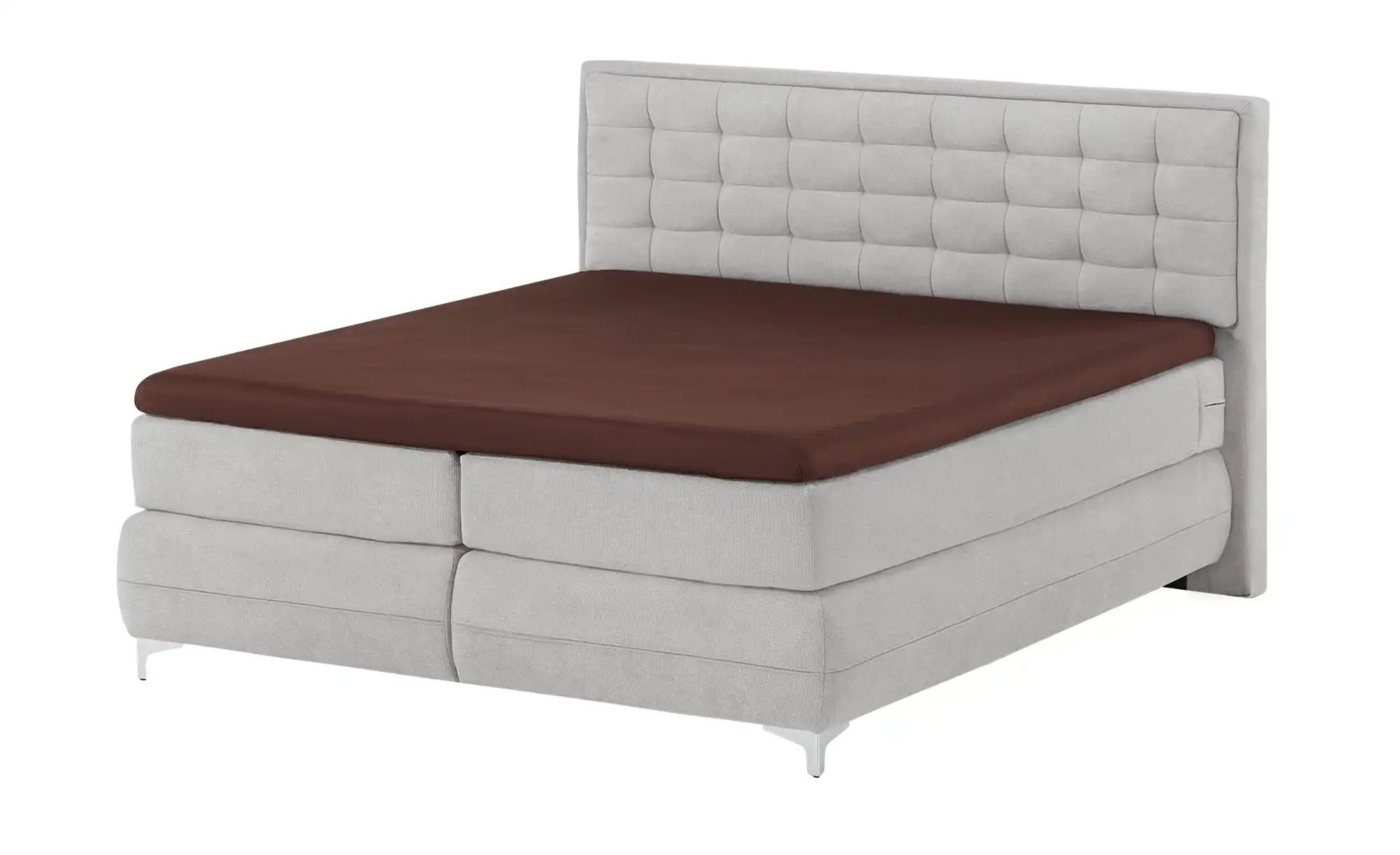 Gallery M Boxspringbett Standardversion Dubai ¦ grau ¦ Maße (cm): B: 197 H: günstig online kaufen