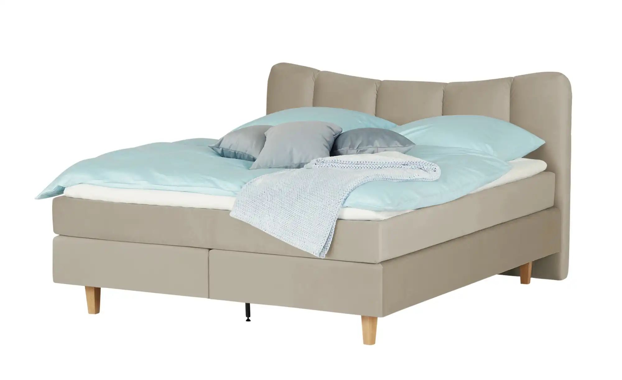 Boxspringbett  Dalur ¦ beige ¦ Maße (cm): B: 200 H: 110 Betten > Boxspringb günstig online kaufen