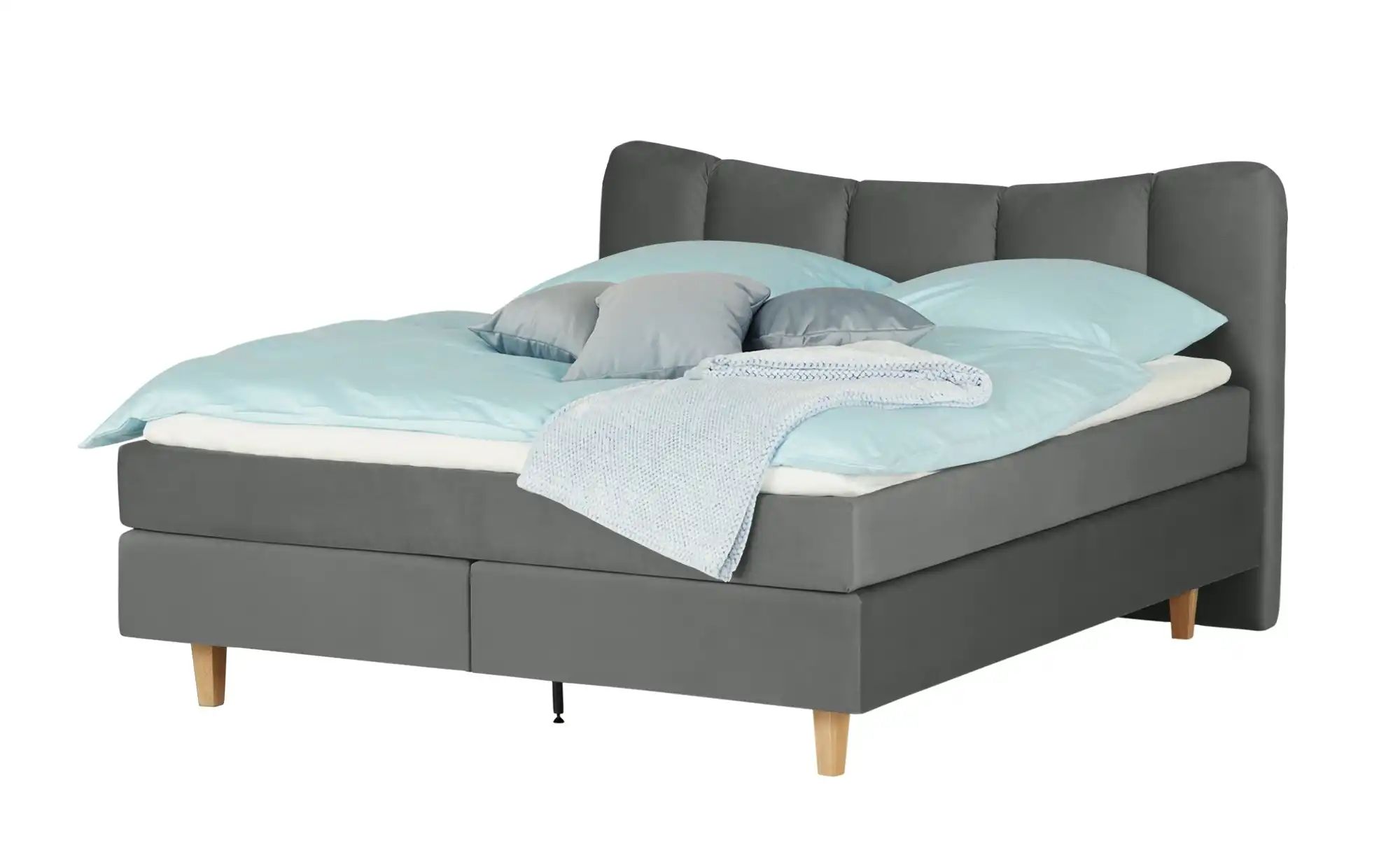 Boxspringbett  Dalur ¦ grau ¦ Maße (cm): B: 180 H: 110 Betten > Boxspringbe günstig online kaufen