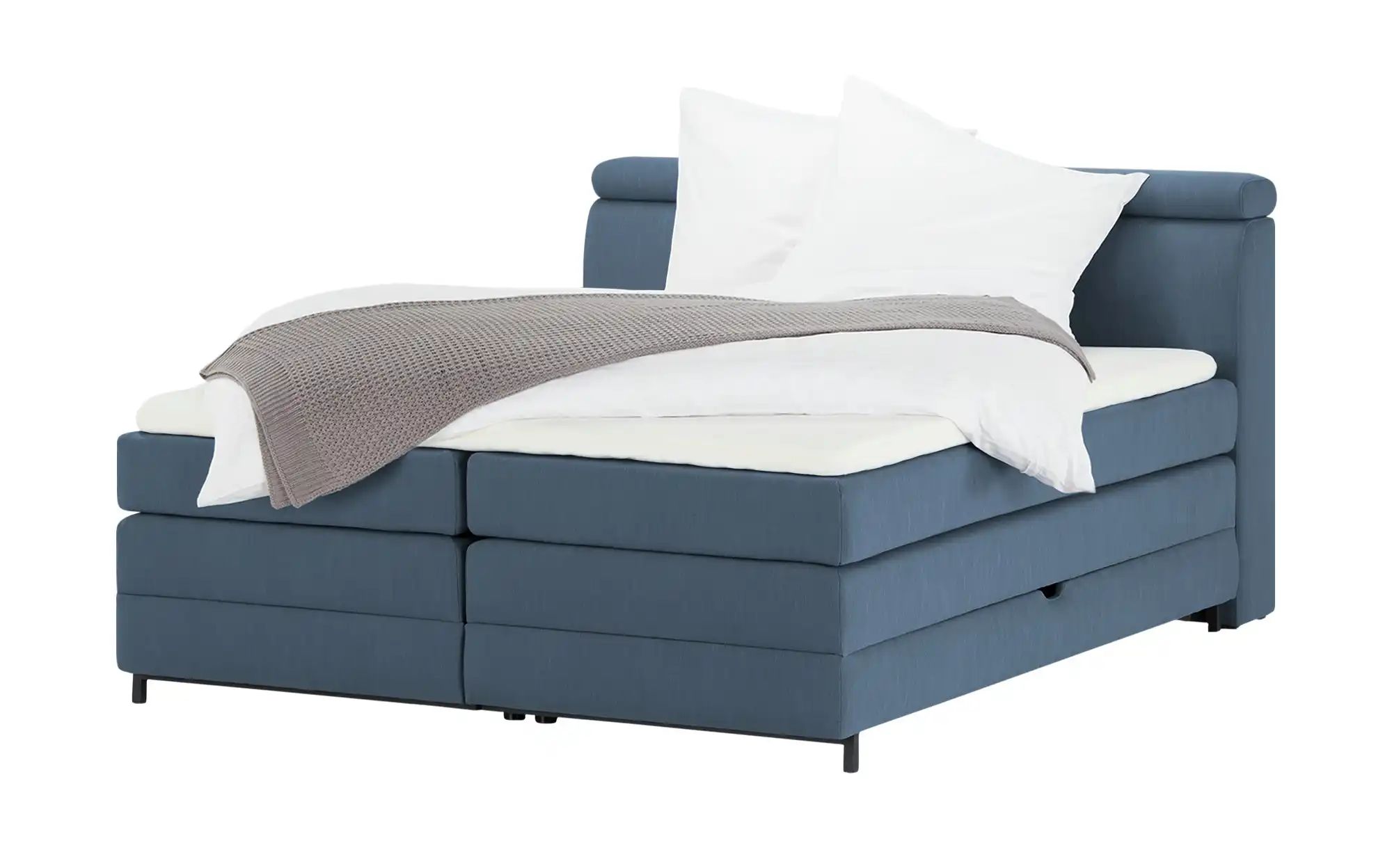 switch Boxspringbett  Kay ¦ blau ¦ Maße (cm): B: 143 H: 108 Betten > Einzel günstig online kaufen