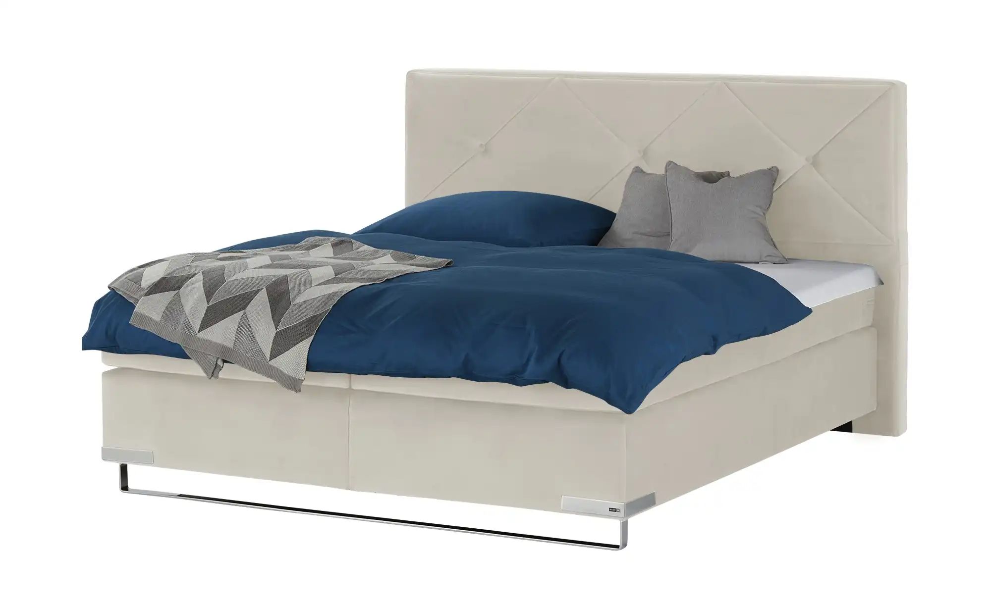 Gallery M Boxspringbett Standardversion Dubai ¦ creme ¦ Maße (cm): B: 177 H günstig online kaufen