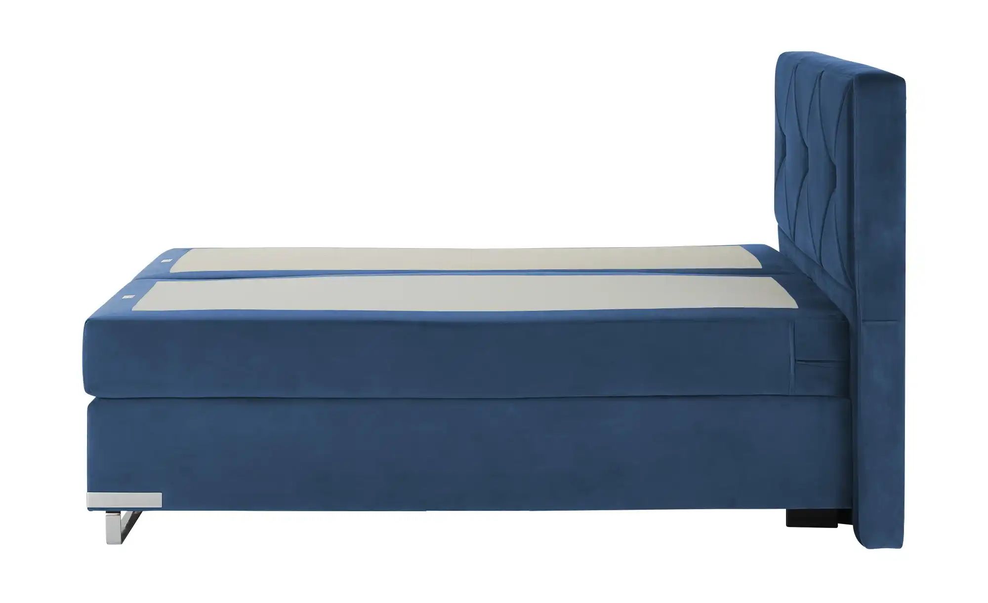 Gallery M Boxspringbett Standardversion Dubai ¦ blau ¦ Maße (cm): B: 177 H: günstig online kaufen