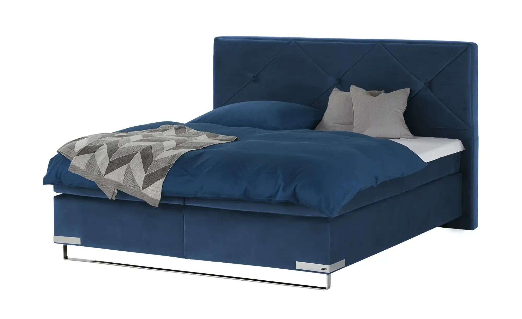 Musterring Boxspringbett Standardversion Dubai  ¦ blau ¦ Maße (cm): B: 177 günstig online kaufen