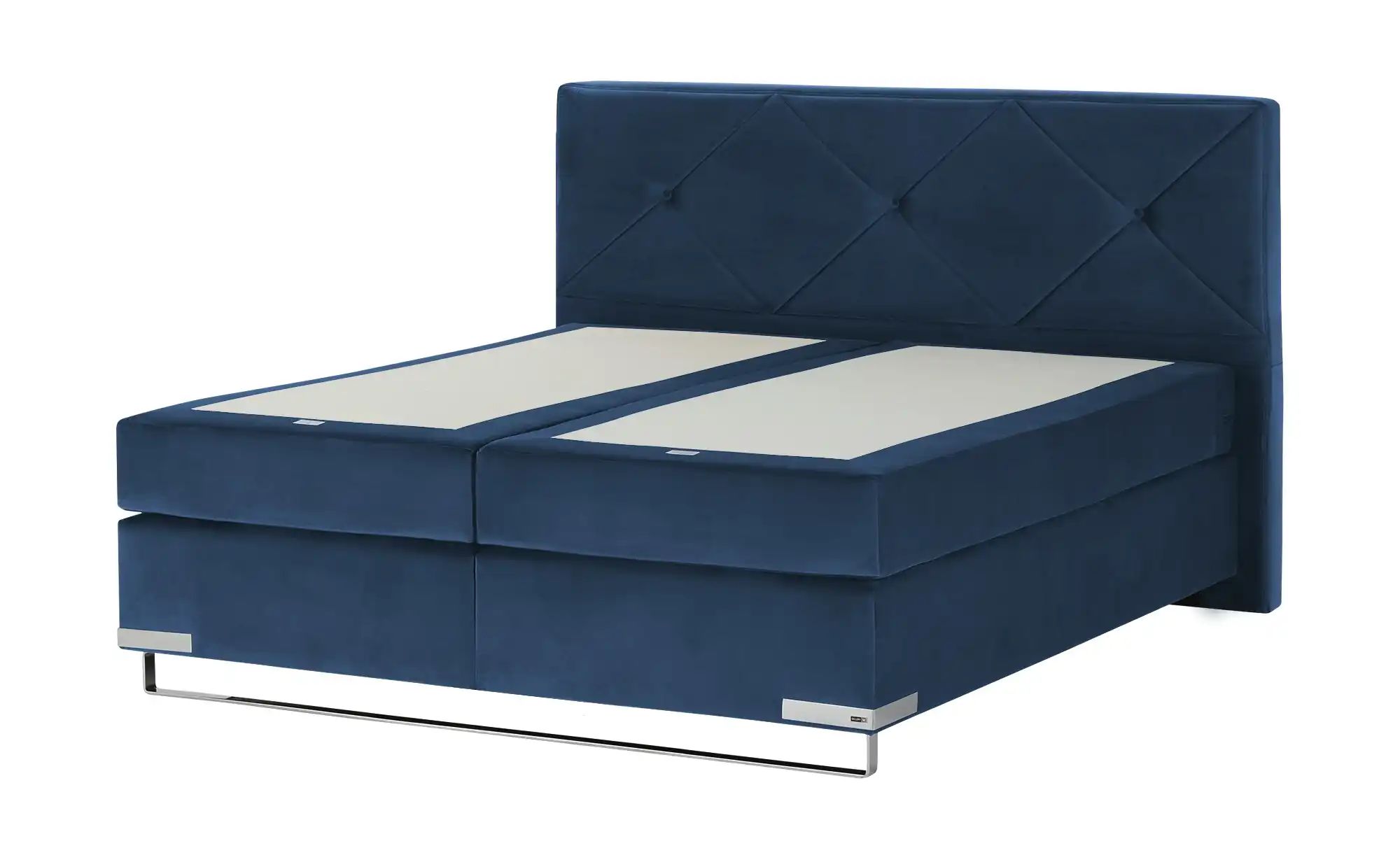 Gallery M Boxspringbett Standardversion Dubai ¦ blau ¦ Maße (cm): B: 217 H: günstig online kaufen