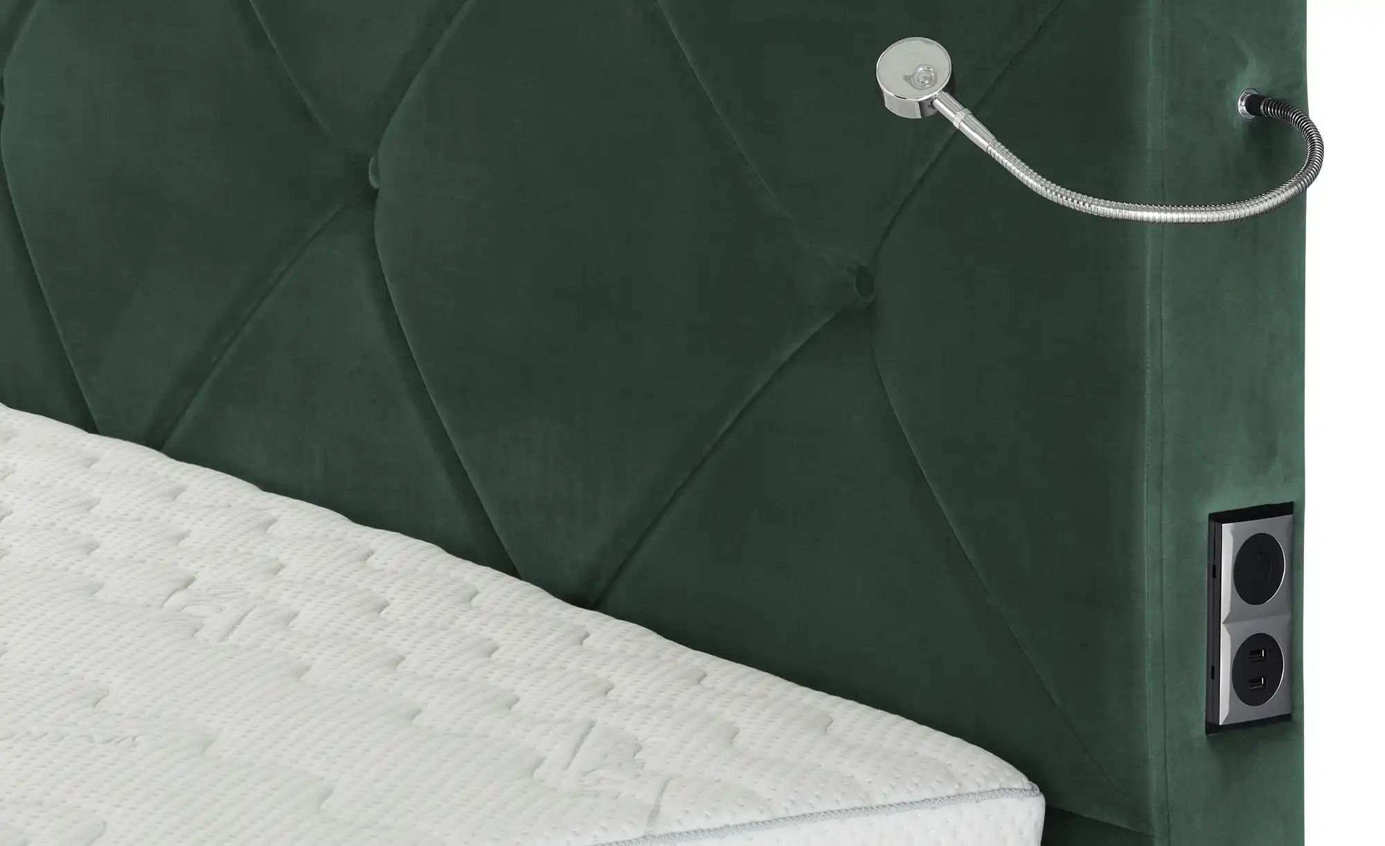 Thumbnail - Musterring Boxspringbett Premiumversion Dubai ¦ grün ¦ Maße (cm): B: 217 H: 124 Betten > Boxspringbetten > Boxspringbett...