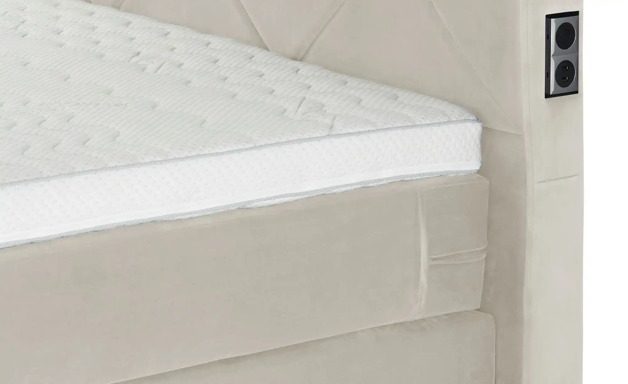 Thumbnail - Musterring Boxspringbett Premiumversion Dubai ¦ creme ¦ Maße (cm): B: 177 H: 124 Betten > Boxspringbetten > Boxspringbet...