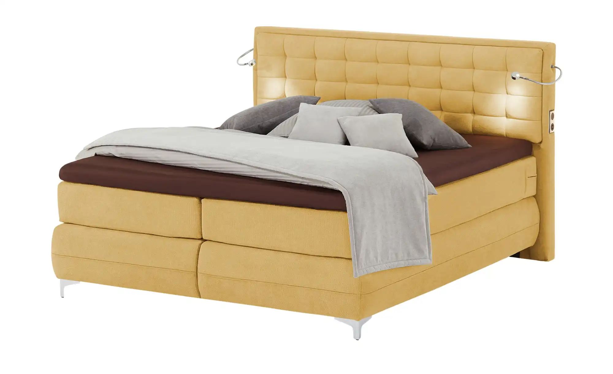 Musterring Boxspringbett Premiumversion Dubai ¦ gelb ¦ Maße (cm): B: 177 H: günstig online kaufen