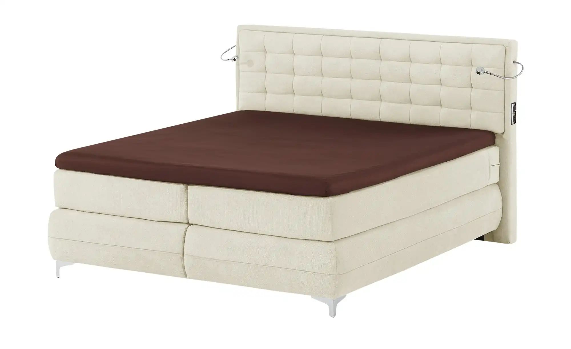 Thumbnail - Musterring Boxspringbett Premiumversion Dubai ¦ creme ¦ Maße (cm): B: 177 H: 124 Betten > Boxspringbetten - Höffner