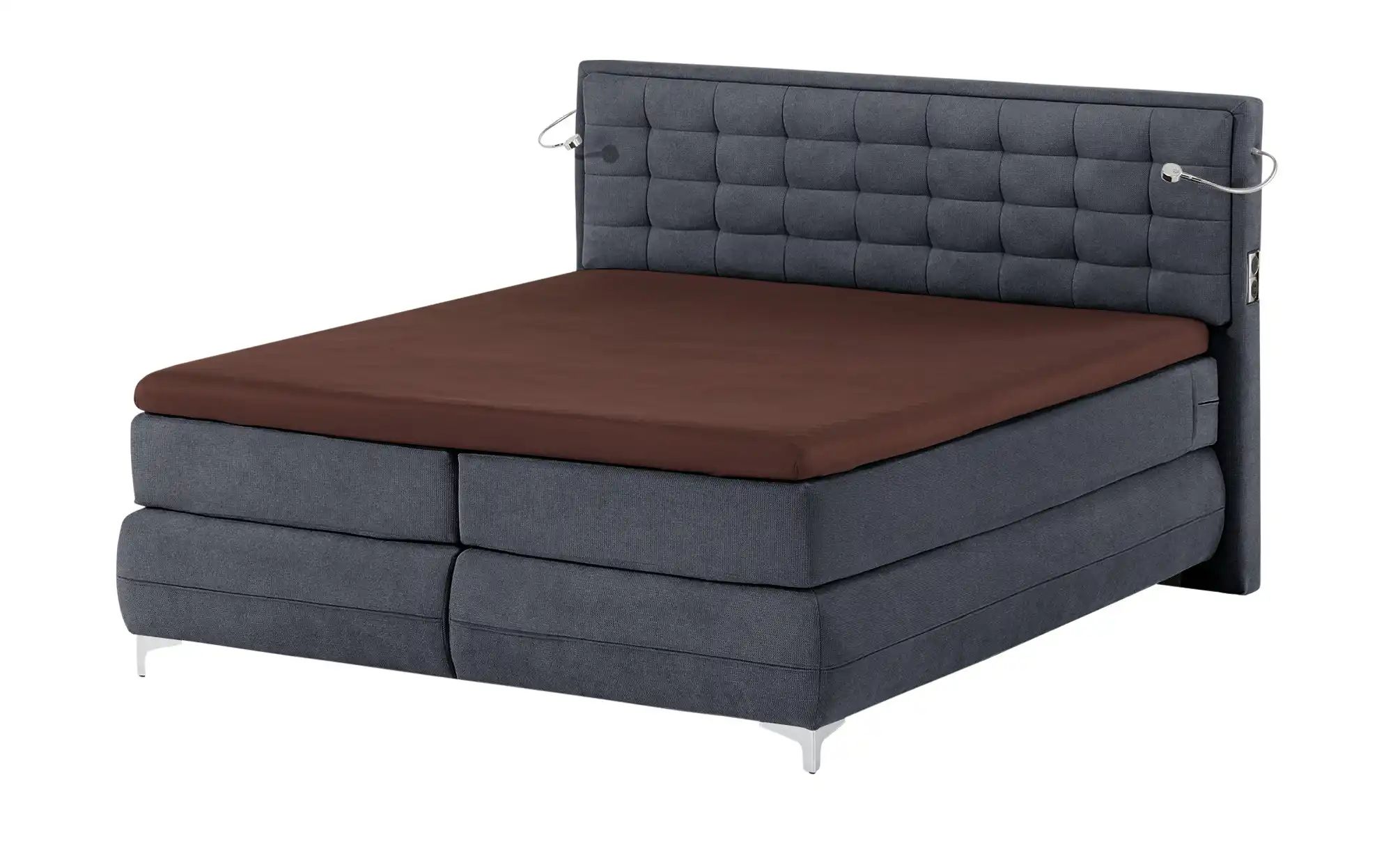Musterring Boxspringbett Premiumversion Dubai ¦ blau ¦ Maße (cm): B: 217 H: günstig online kaufen