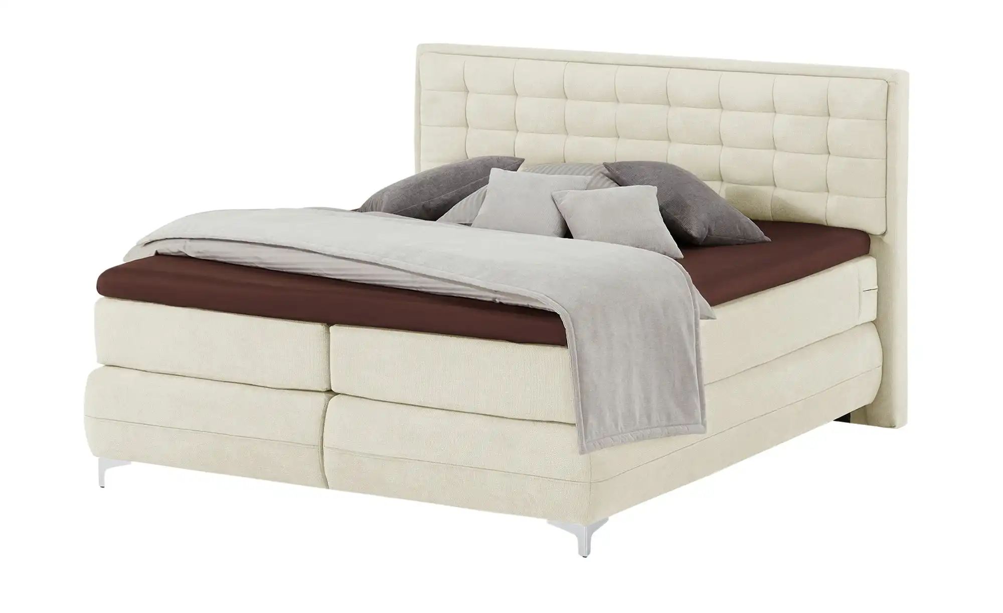 Gallery M Boxspringbett Standardversion Dubai ¦ creme ¦ Maße (cm): B: 177 H günstig online kaufen