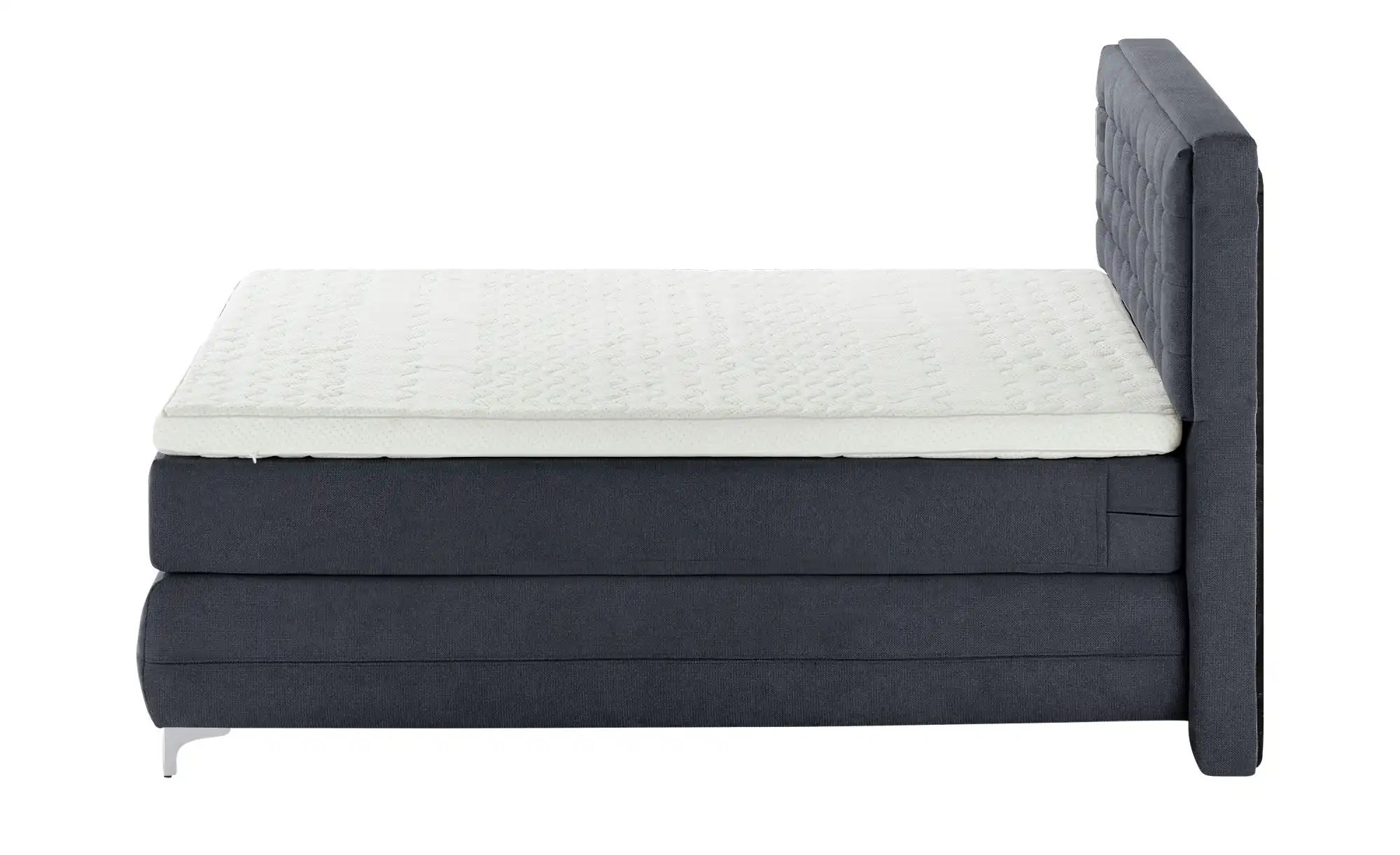 Gallery M Boxspringbett Standardversion Dubai ¦ blau ¦ Maße (cm): B: 177 H: günstig online kaufen