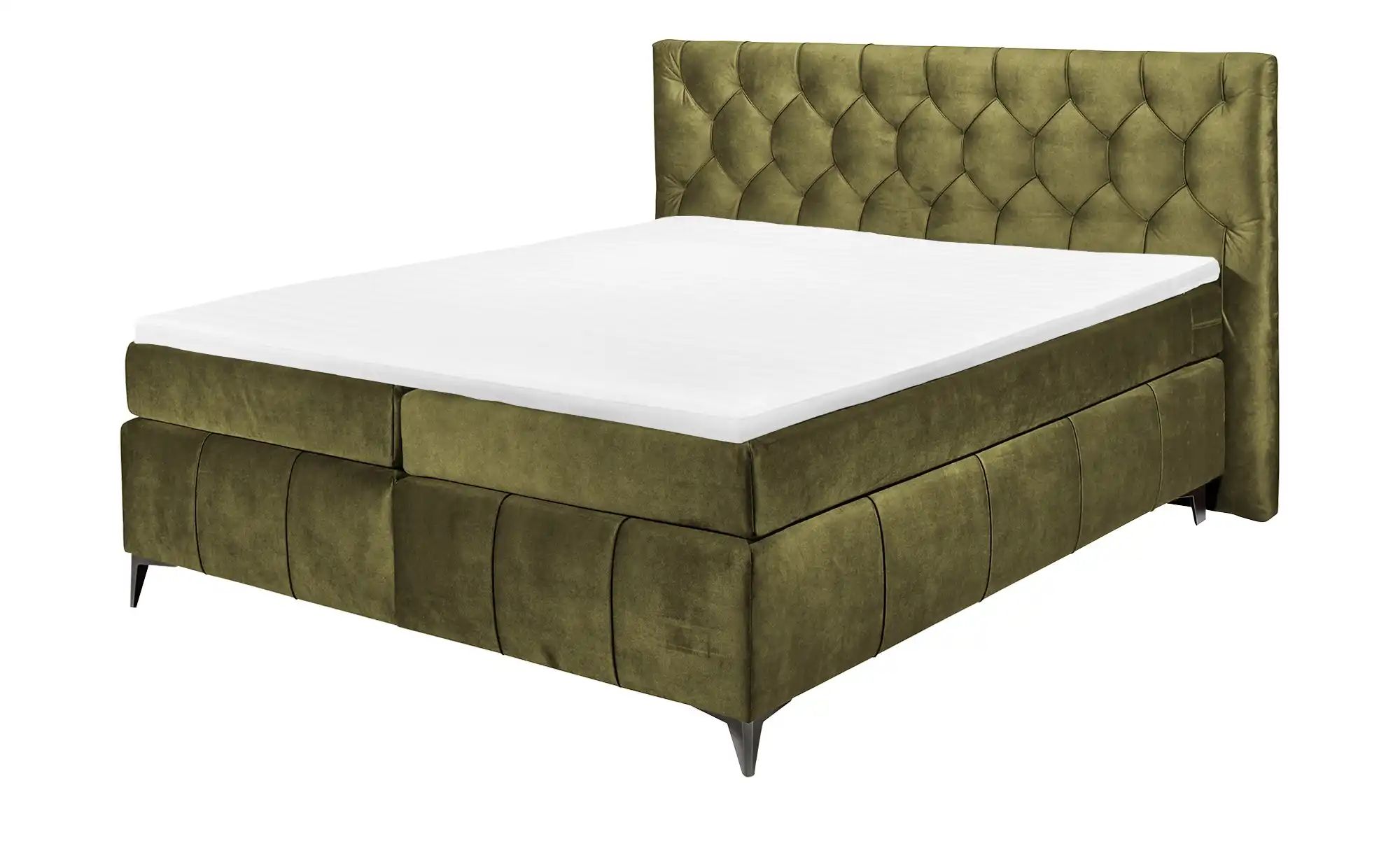 Thumbnail - meinBett Boxspringbett Pembroke ¦ grün ¦ Maße (cm): B: 200 H: 121 Betten > Boxspringbetten > Boxspringbetten 180x200 - ...