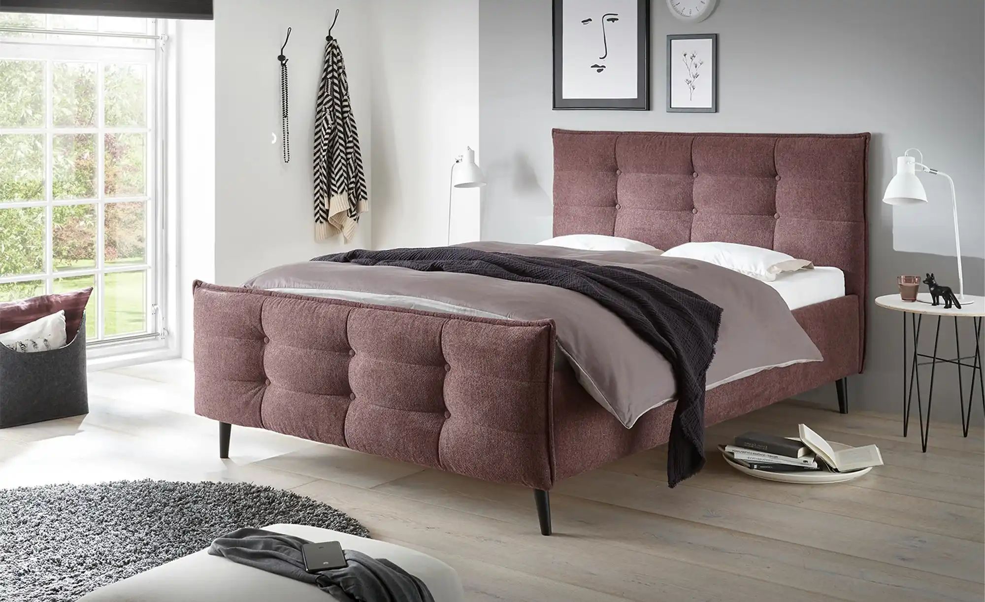 Thumbnail - meinBett Polsterbettgestell  Mariano B ¦ rosa/pink ¦ Maße (cm): B: 149 H: 108 Betten > Komfortbetten - Höffner
