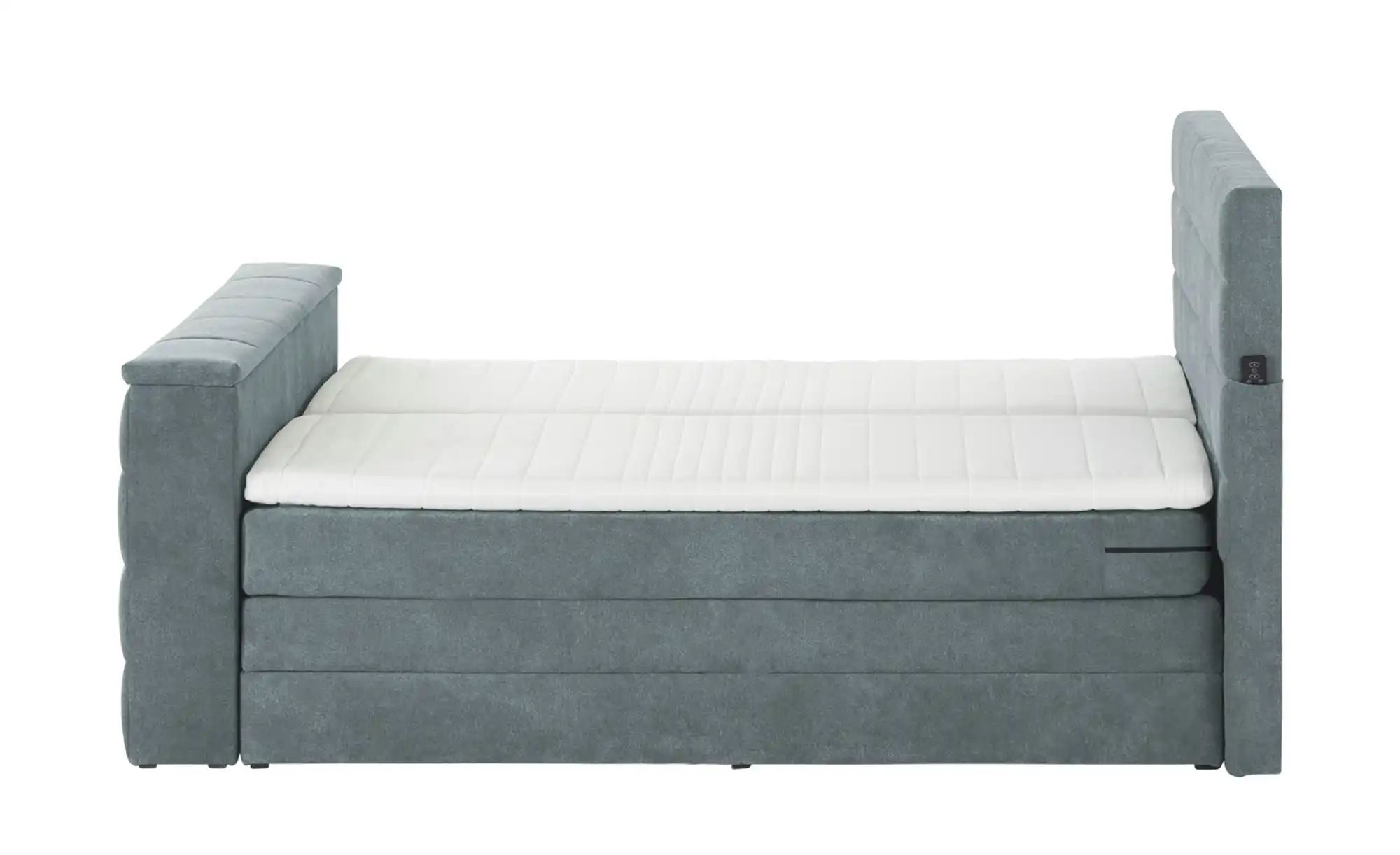 uno TV-Boxspringbett mit motorischer TV-Halterung Dillon ¦ grau ¦ Maße (cm) günstig online kaufen