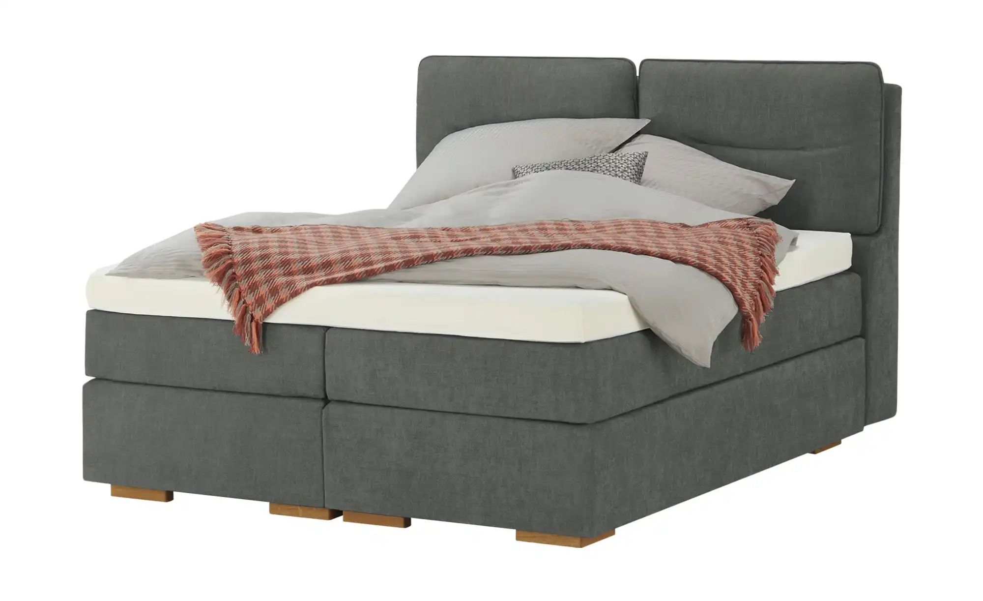 Wohnwert Boxspringbett mit Bettkasten Dormian Besta ¦ grau ¦ Maße (cm): B: günstig online kaufen