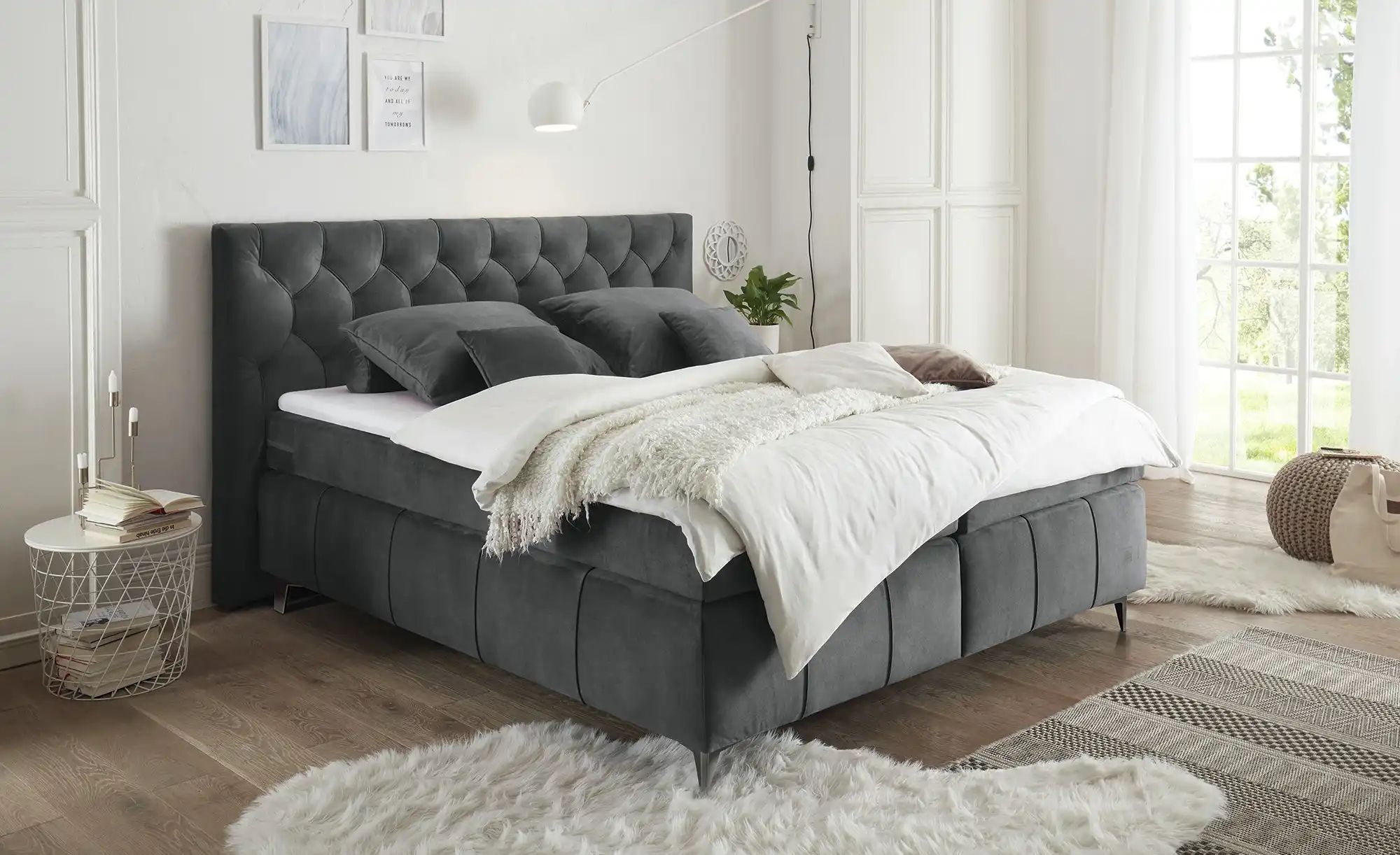 meinBett Deko-Kissenset  6-teilig  Pembroke ¦ grau Dekokissen & Decken > Ki günstig online kaufen