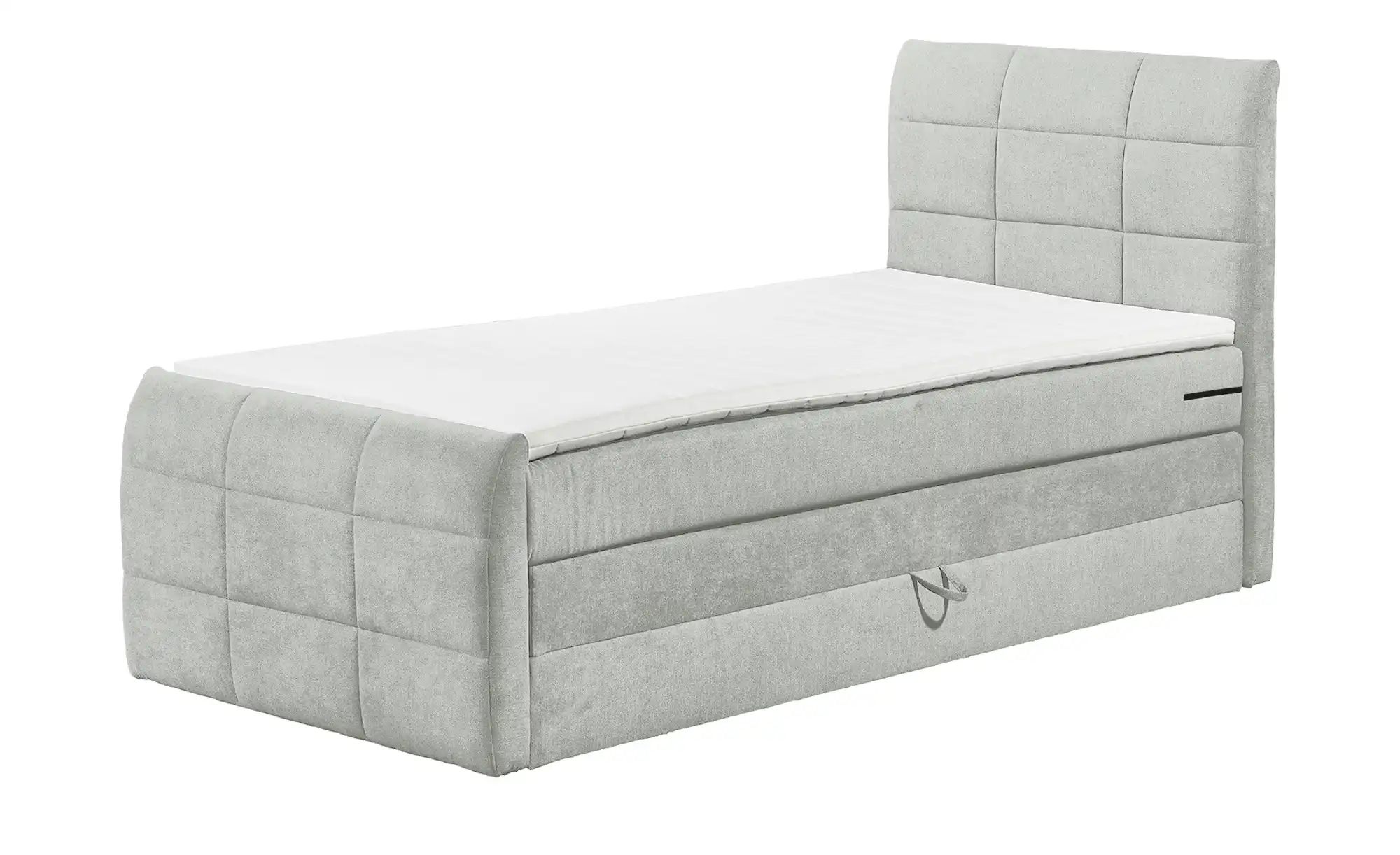 Thumbnail - uno Boxspringbett mit Bettkasten Kosmo ¦ grau ¦ Maße (cm): B: 123 H: 113 Betten > Boxspringbetten - Höffner