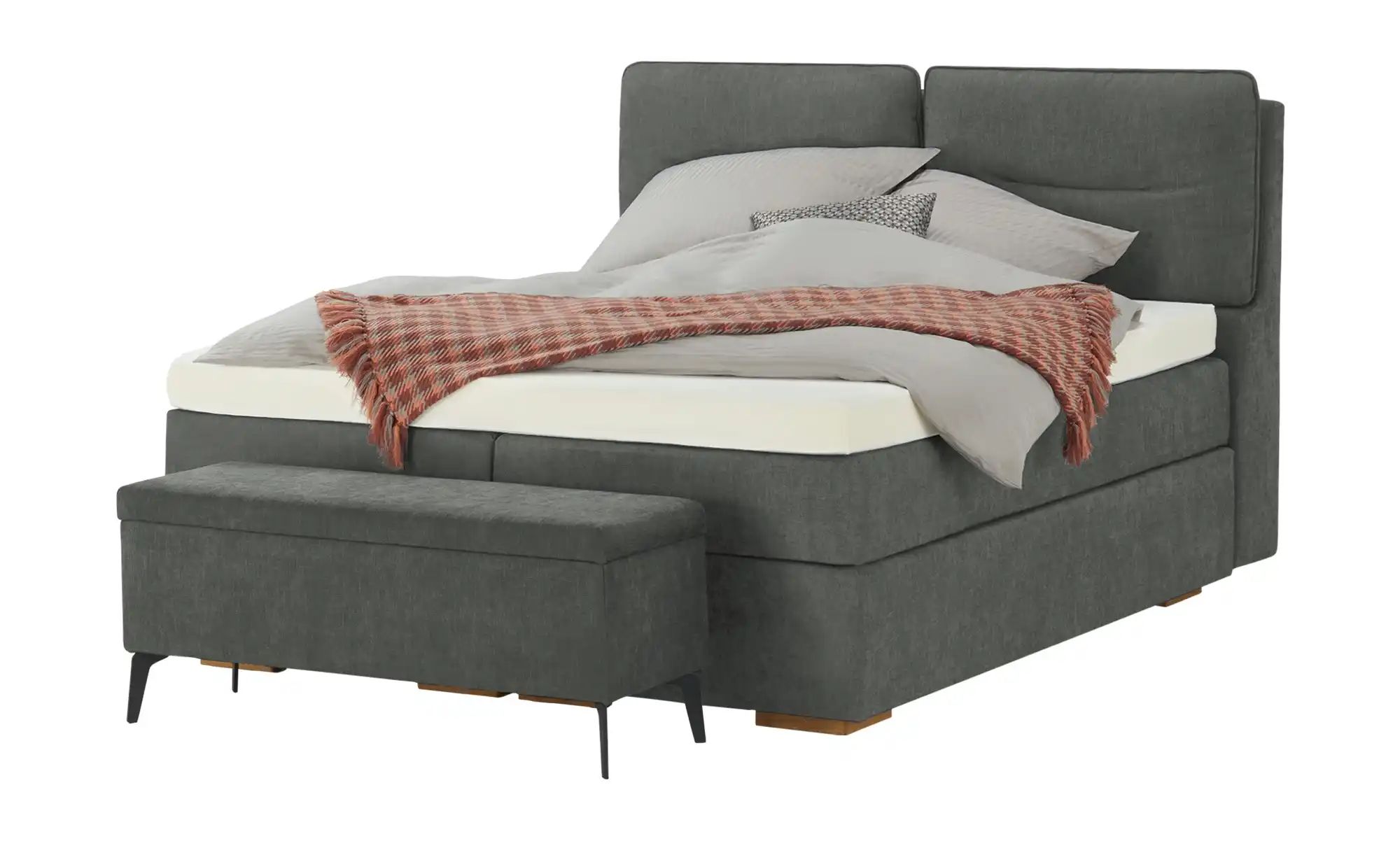 Wohnwert Boxspringbett mit Bettkasten Dormian Besta ¦ grau ¦ Maße (cm): B: günstig online kaufen