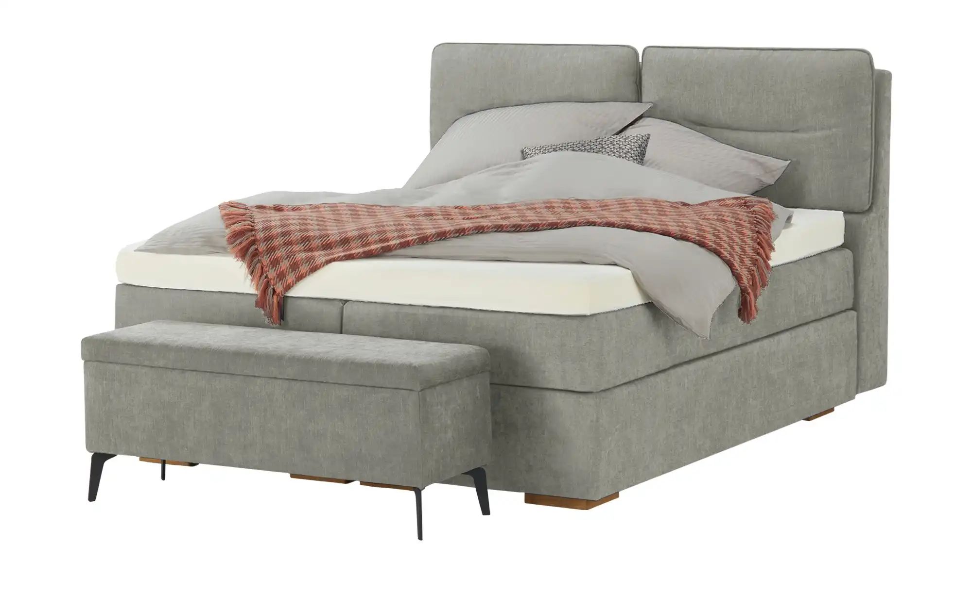 Wohnwert Boxspringbett mit Bettkasten Dormian Besta ¦ grau ¦ Maße (cm): B: günstig online kaufen