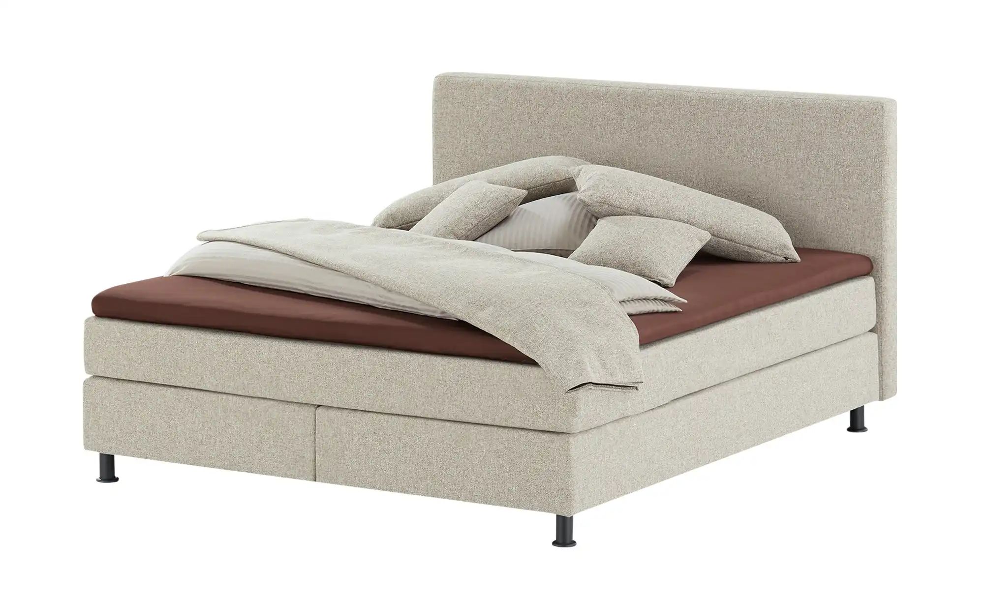 Wohnwert Boxspringbett  Dormian Boro ¦ grau ¦ Maße (cm): B: 140 H: 112 Bett günstig online kaufen