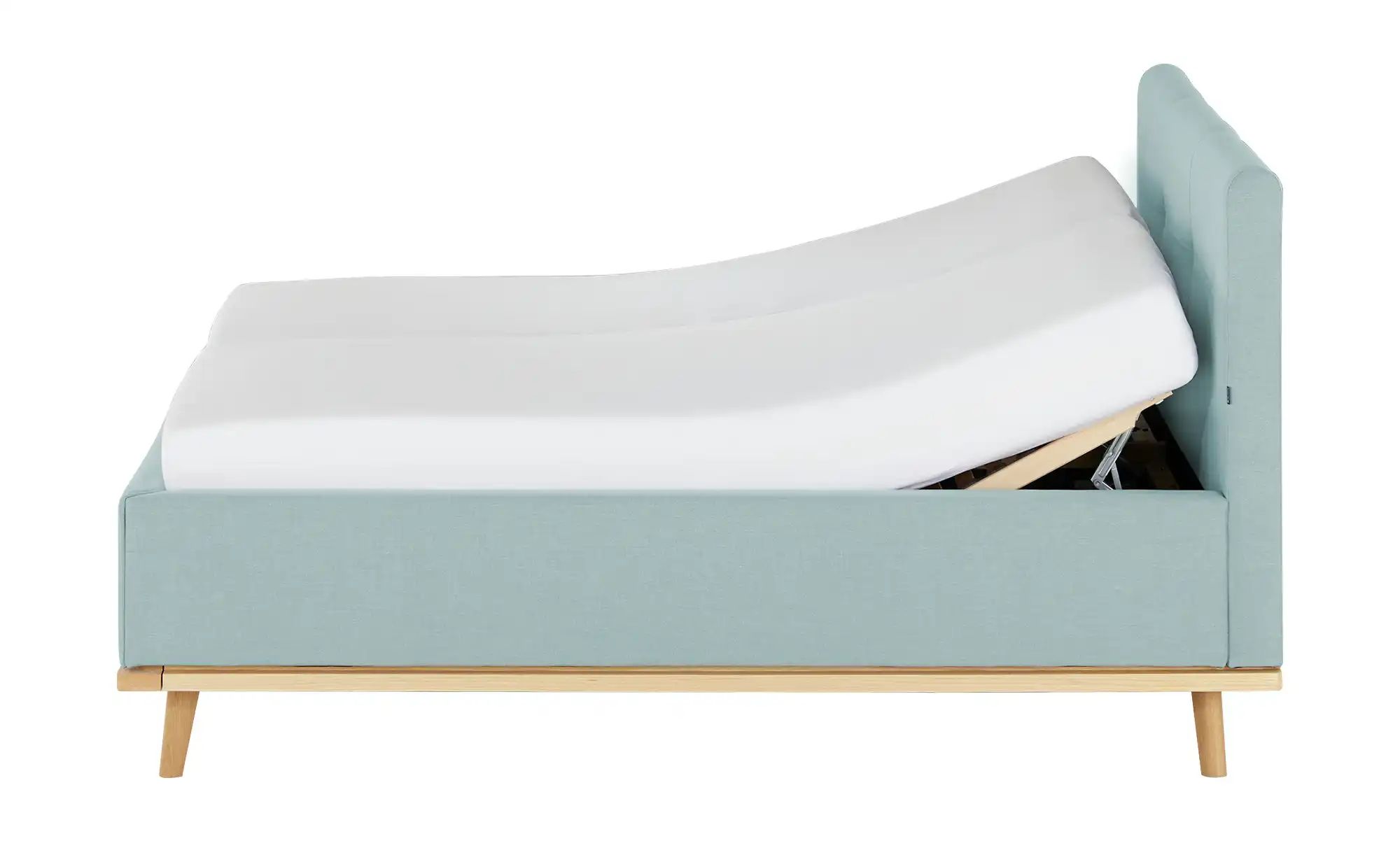 Thumbnail - Musterring Polsterbett mit Bettkasten Delphi Variante A ¦ blau ¦ Maße (cm): B: 198 H: 118 Betten > Komfortbetten - Höffn...