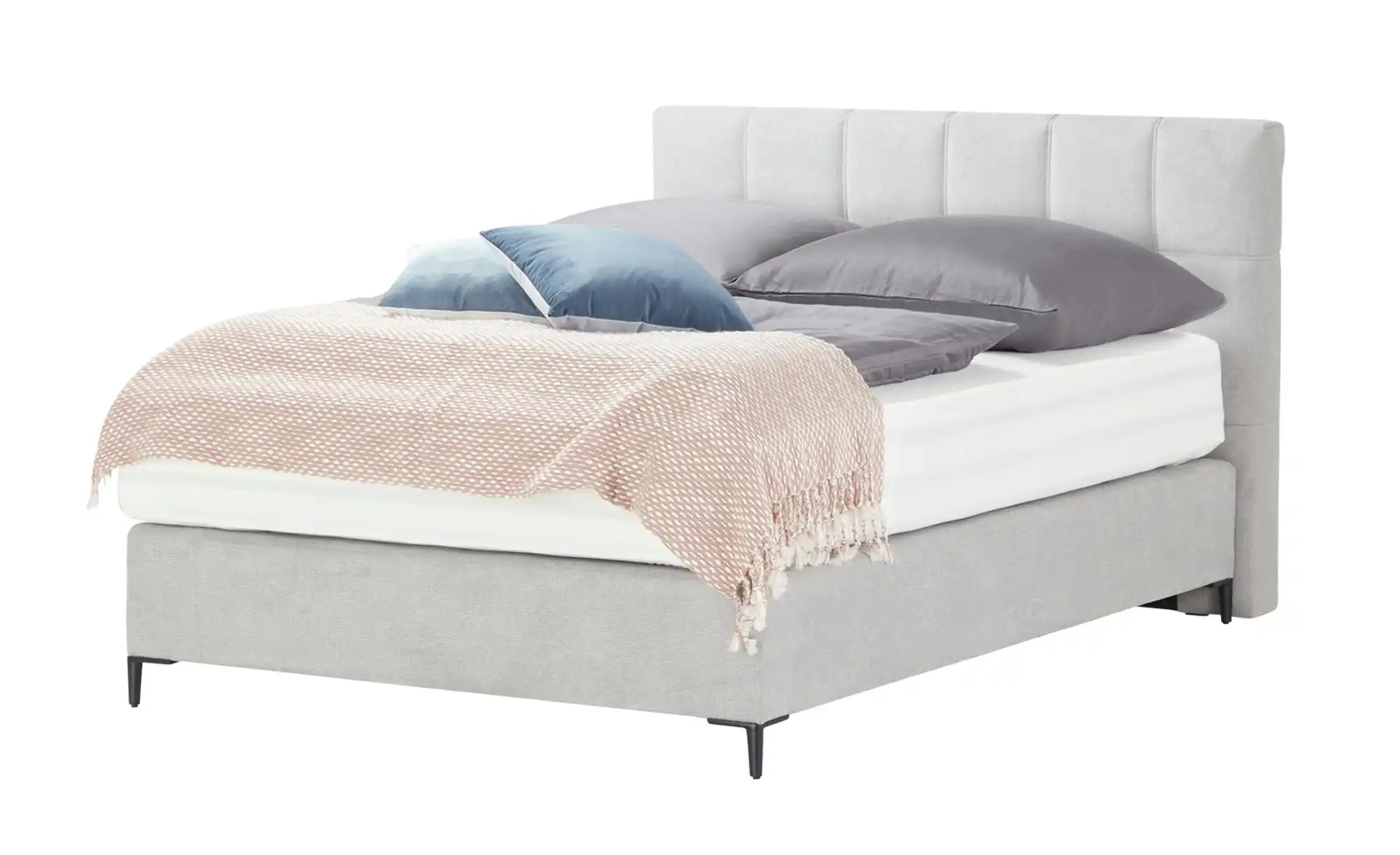 vanDoorn Boxspringbett  Earl ¦ grau ¦ Maße (cm): B: 140 H: 109 Betten > Ein günstig online kaufen