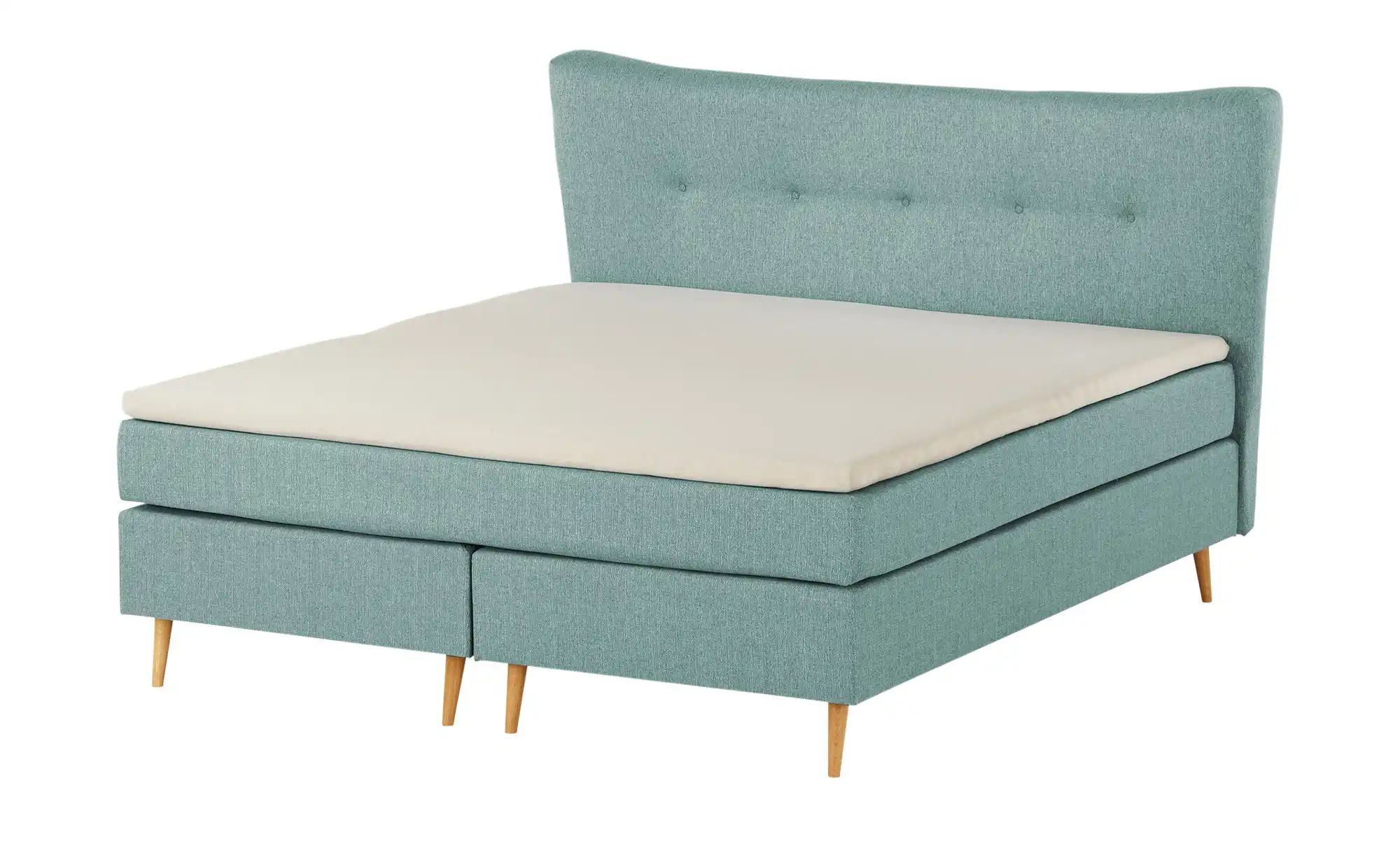 Boxspringbett  Ferill ¦ blau ¦ Maße (cm): B: 197 H: 122 Betten > Boxspringb günstig online kaufen