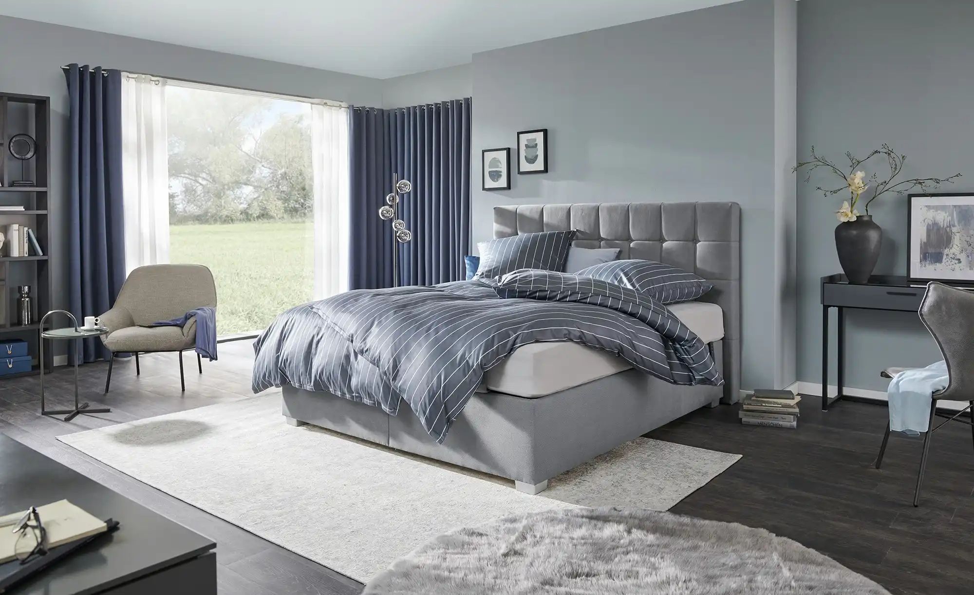 Thumbnail - vanDoorn Motor-Boxspringbett mit Bettkasten Ohio ¦ grau ¦ Maße (cm): B: 192 H: 129 Betten > Boxspringbetten > Boxspringb...