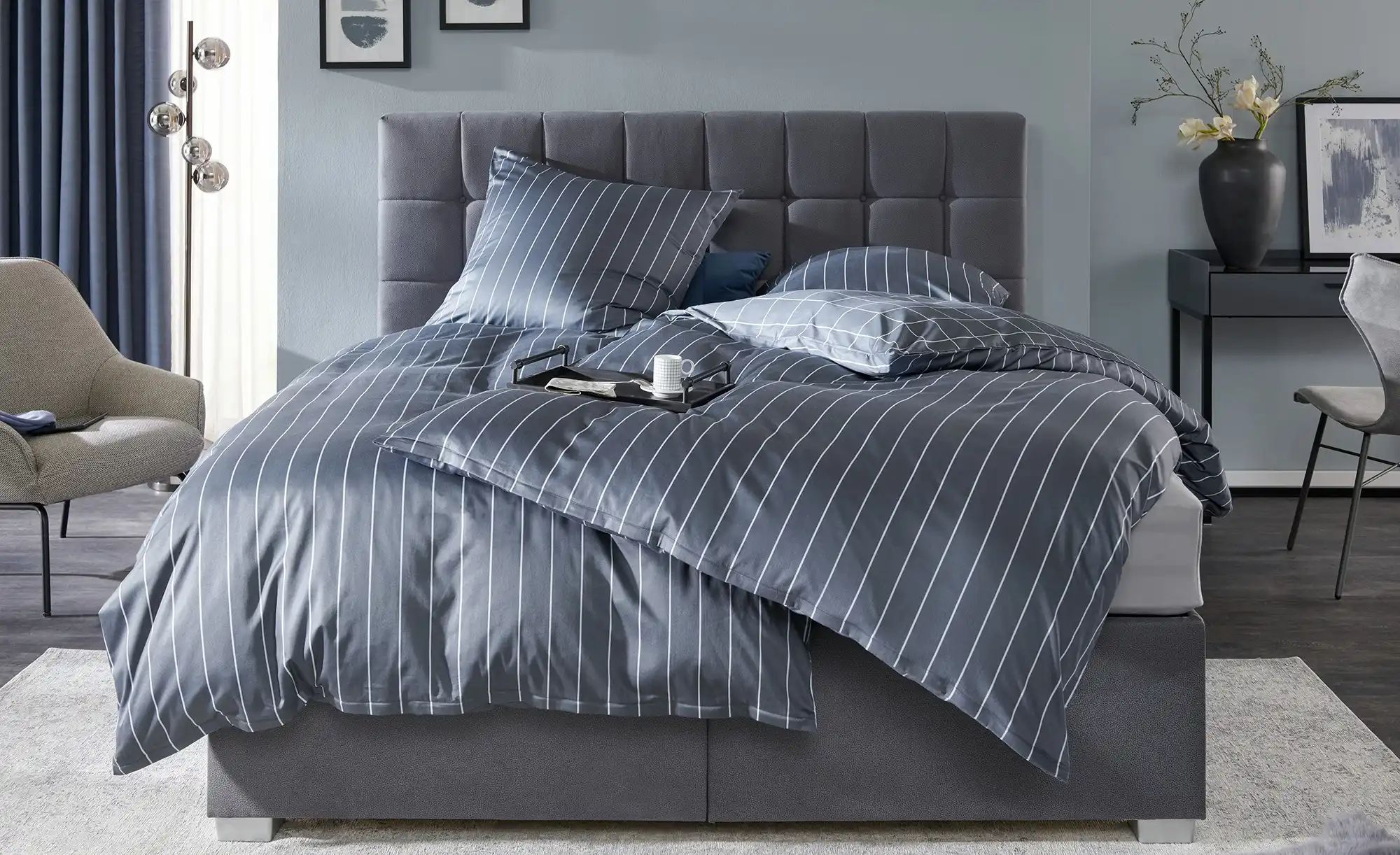 Thumbnail - vanDoorn Motor-Boxspringbett mit Bettkasten Ohio ¦ grau ¦ Maße (cm): B: 172 H: 129 Betten > Boxspringbetten > Boxspringb...