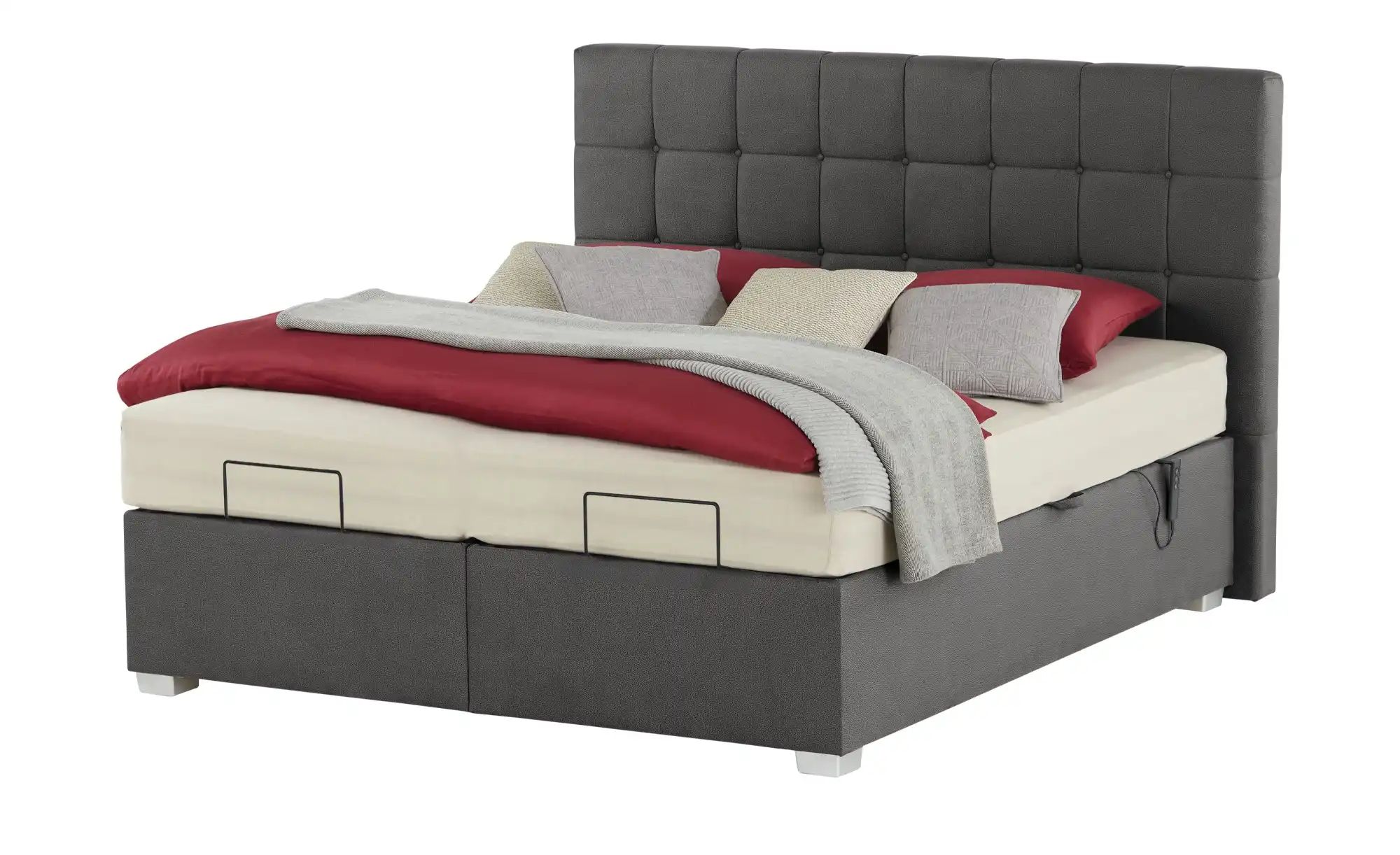 vanDoorn Motor-Boxspringbett mit Bettkasten Ohio ¦ grau ¦ Maße (cm): B: 172 günstig online kaufen