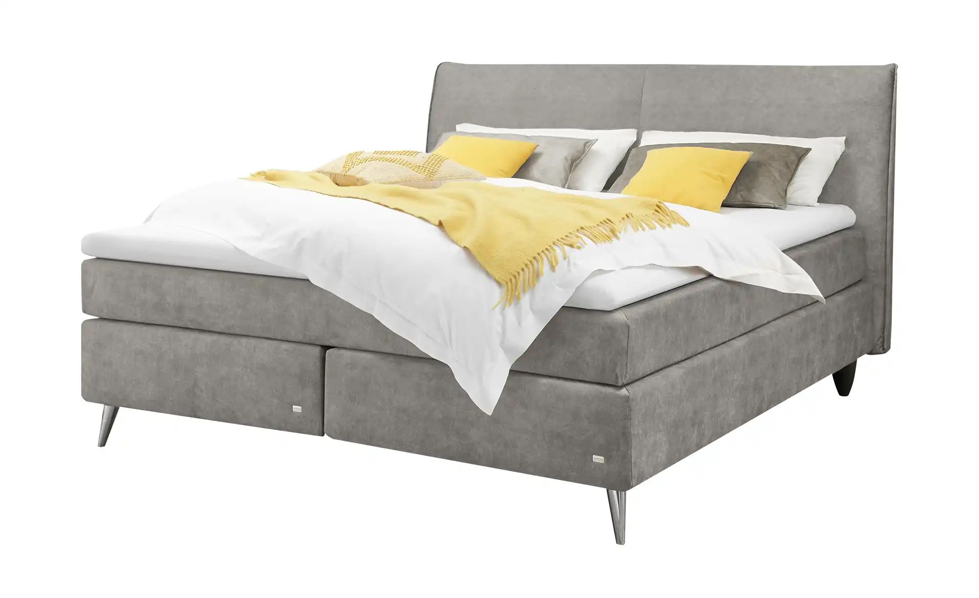 RUF Boxspringbett  Aurelia ¦ grau ¦ Maße (cm): B: 190 H: 114 Betten > Boxsp günstig online kaufen