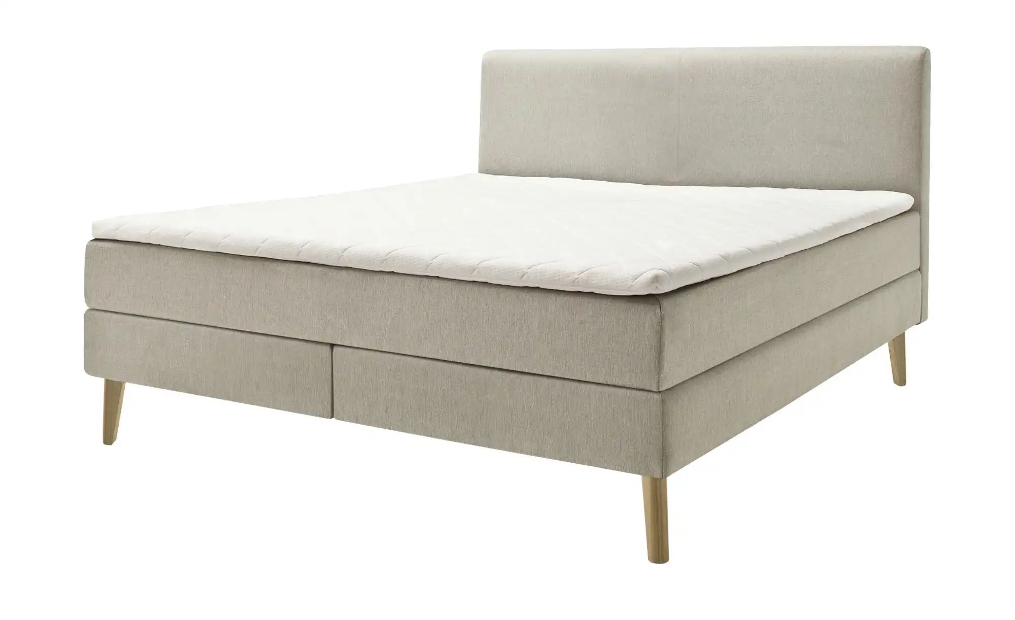 Boxspringbett  Oxfordshire ¦ beige ¦ Maße (cm): B: 163 H: 114 T: 213 Betten günstig online kaufen