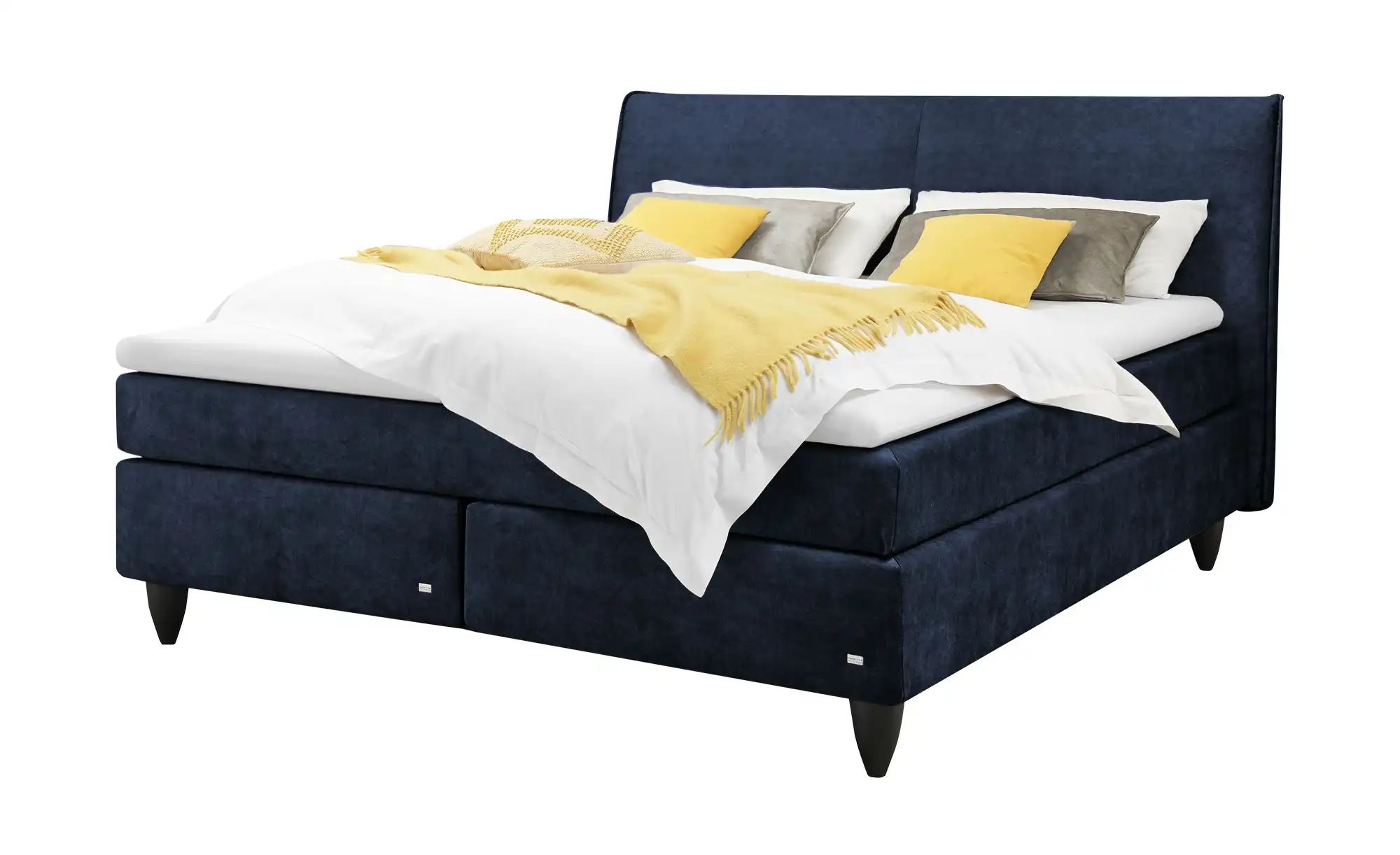 RUF Boxspringbett  Aurelia ¦ blau ¦ Maße (cm): B: 170 H: 114 Betten > Boxsp günstig online kaufen