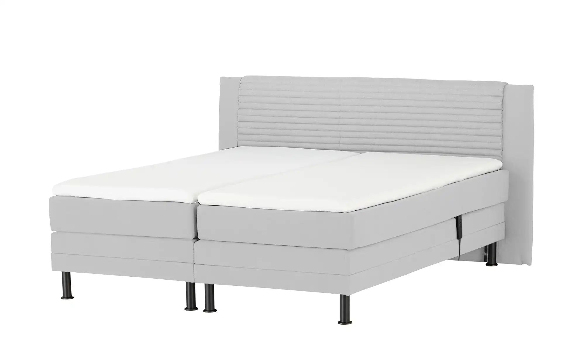 Motor-Boxspringbett  Synda ¦ grau ¦ Maße (cm): B: 220 H: 107 Betten > Boxsp günstig online kaufen
