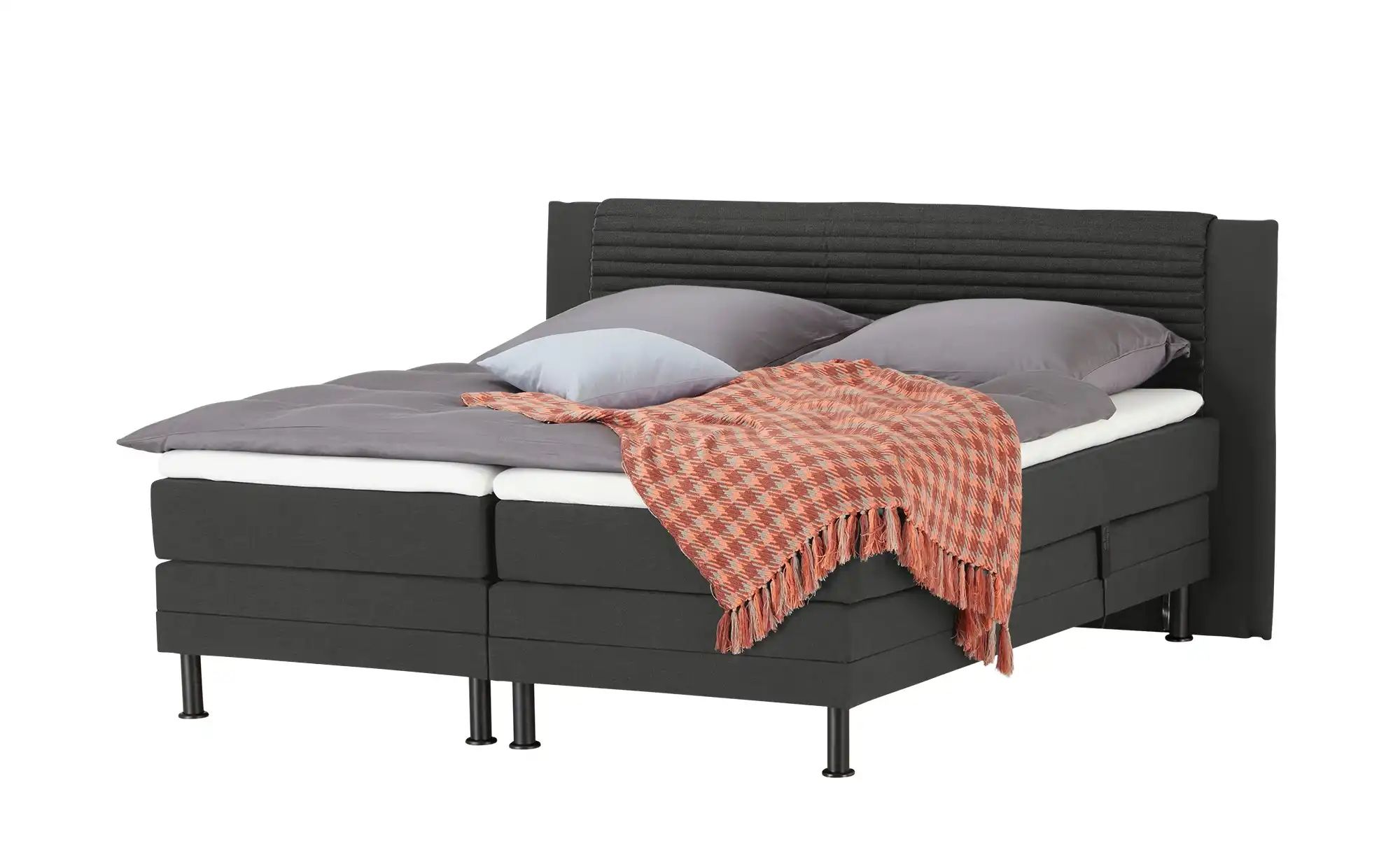 Motor-Boxspringbett  Synda ¦ grau ¦ Maße (cm): B: 200 H: 107 Betten > Boxsp günstig online kaufen