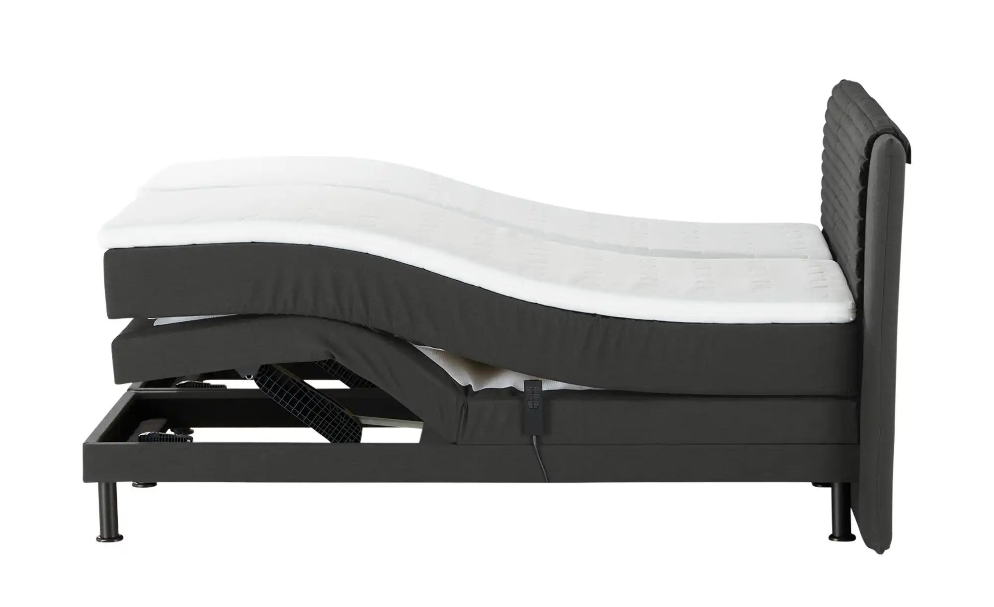 Thumbnail - Motor-Boxspringbett Synda ¦ grau ¦ Maße (cm): B: 220 H: 107 Betten > Boxspringbetten > Boxspringbetten 200x200 - Höffne...