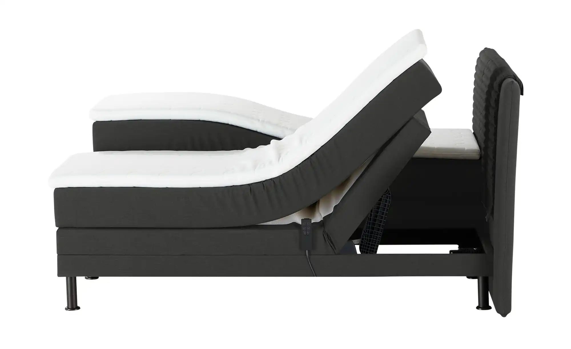 Thumbnail - Motor-Boxspringbett Synda ¦ grau ¦ Maße (cm): B: 220 H: 107 Betten > Boxspringbetten > Boxspringbetten 200x200 - Höffne...