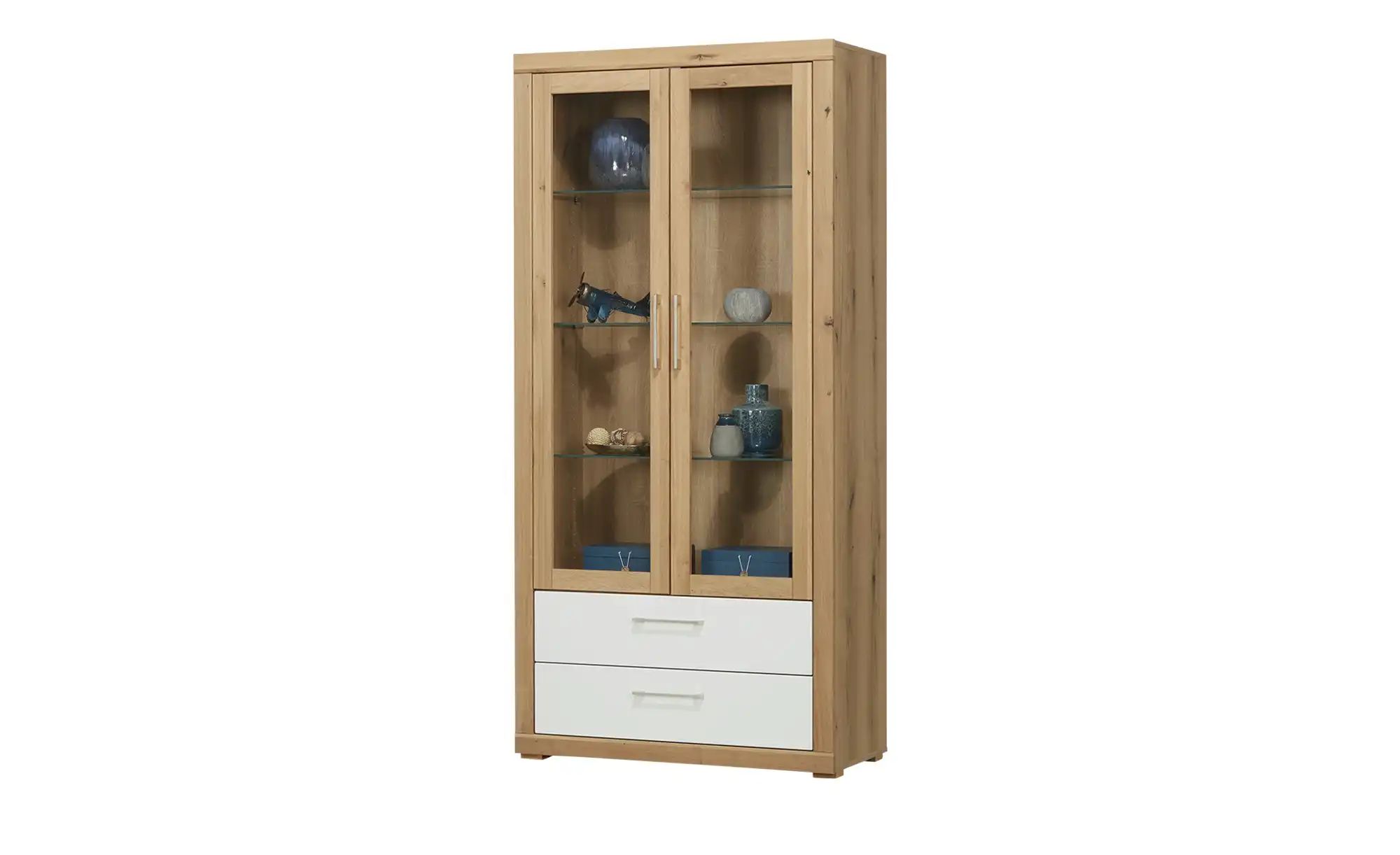 smart Vitrine  Oslo ¦ holzfarben ¦ Maße (cm): B: 91 H: 189 T: 42 Schränke > günstig online kaufen