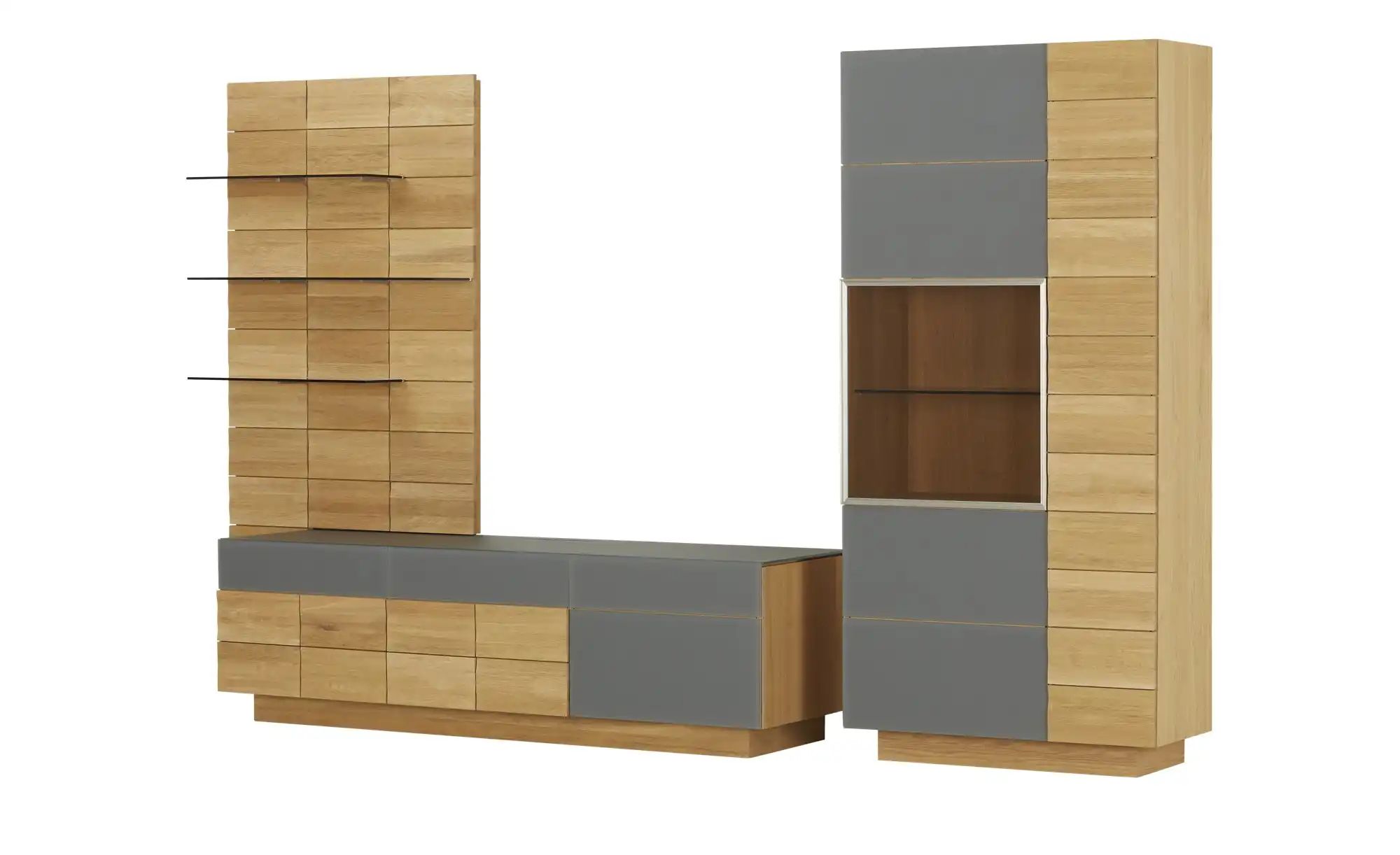 VOGLAUER Wohnkombination  Vmontanara ¦ holzfarben ¦ Maße (cm): B: 336 H: 20 günstig online kaufen