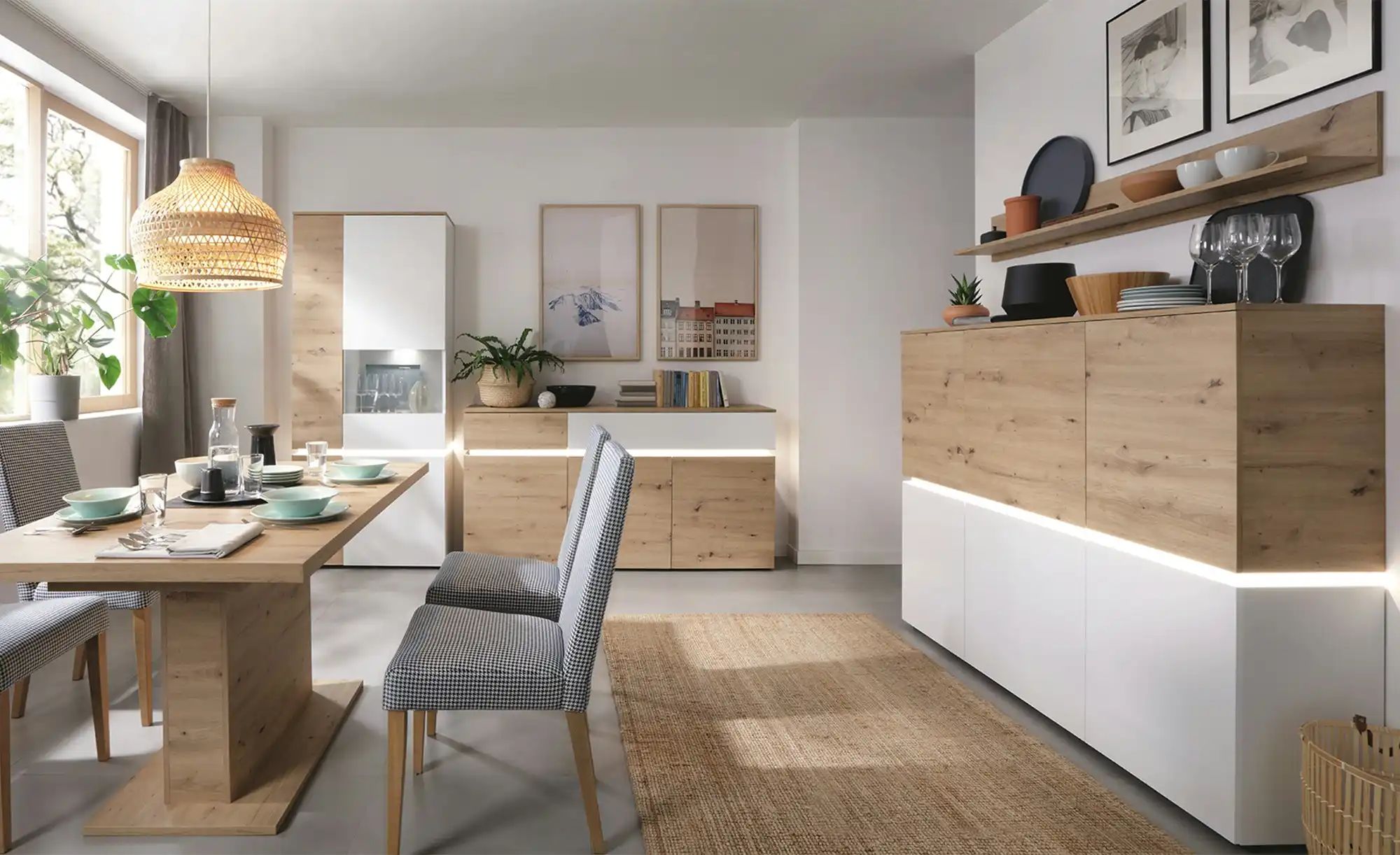 Highboard Soft-Close Luci ¦ weiß ¦ Maße (cm): B: 166 H: 132 T: 40.0 Kommode günstig online kaufen