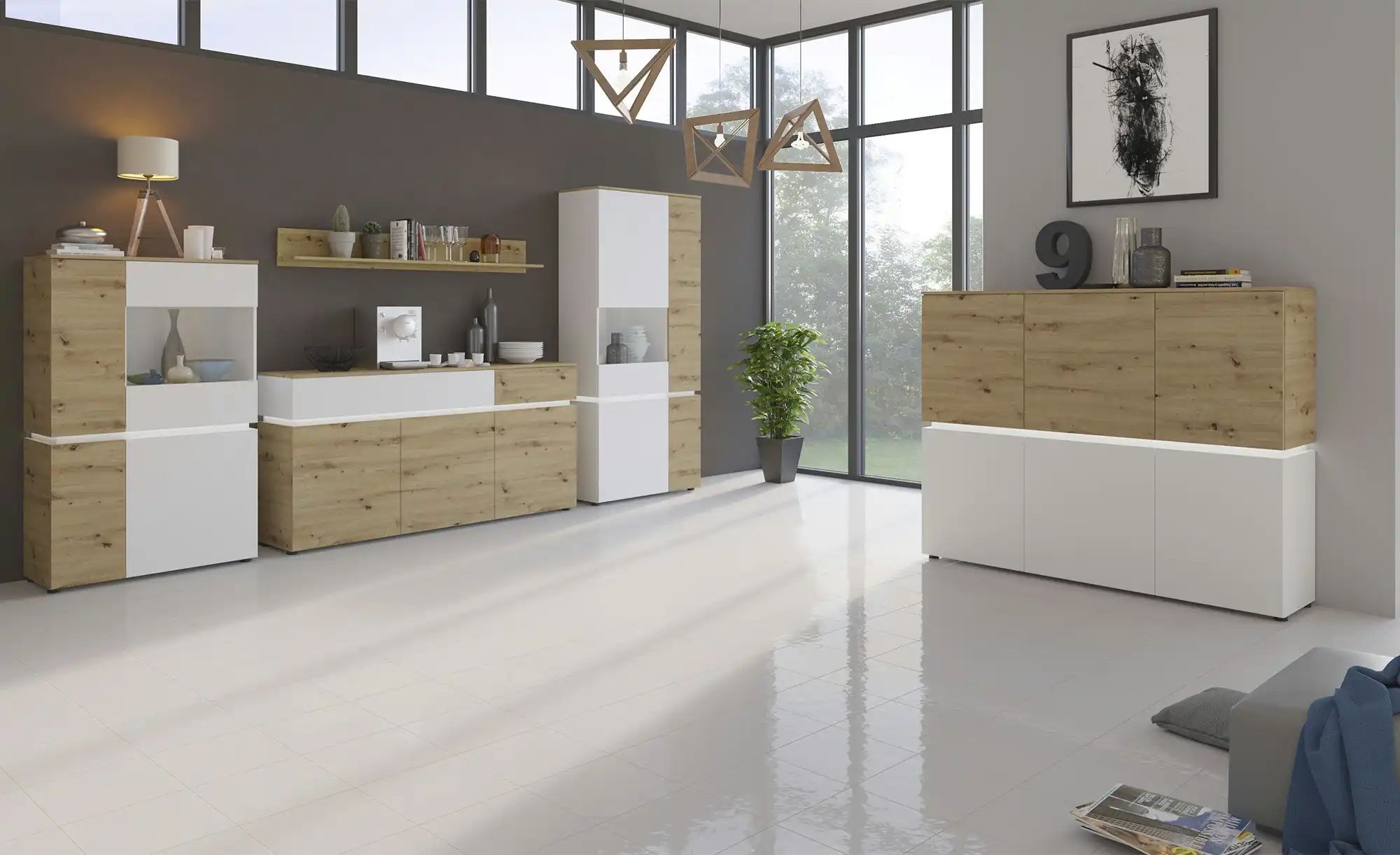 Thumbnail - Highboard Soft-Close Luci ¦ weiß ¦ Maße (cm): B: 166 H: 132 T: 40.0 Kommoden & Sideboards > Highboards - Höffner