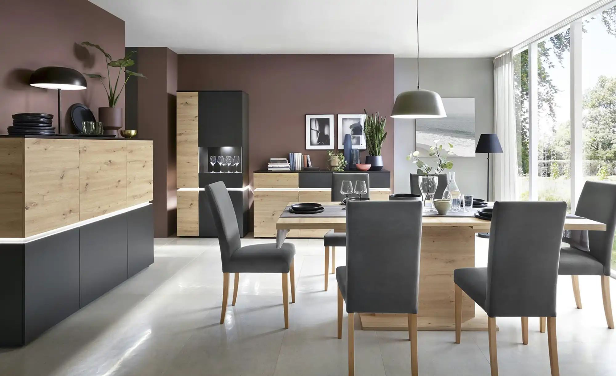 Thumbnail - Sideboard Soft-Close Luci ¦ holzfarben ¦ Maße (cm): B: 181 H: 90 T: 40.0 Kommoden & Sideboards > Sideboards - Höffner