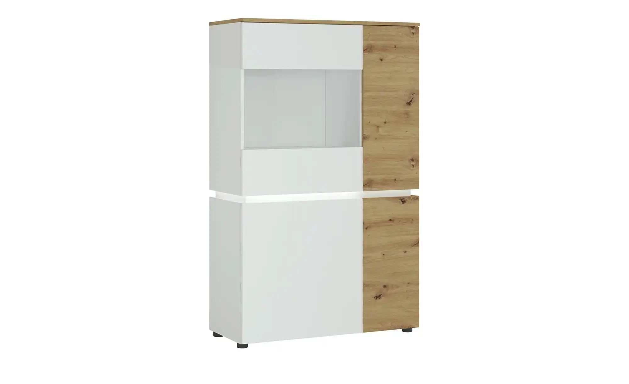 Vitrine Soft-Close Luci ¦ weiß ¦ Maße (cm): B: 91 H: 146 T: 40.0 Schränke > günstig online kaufen