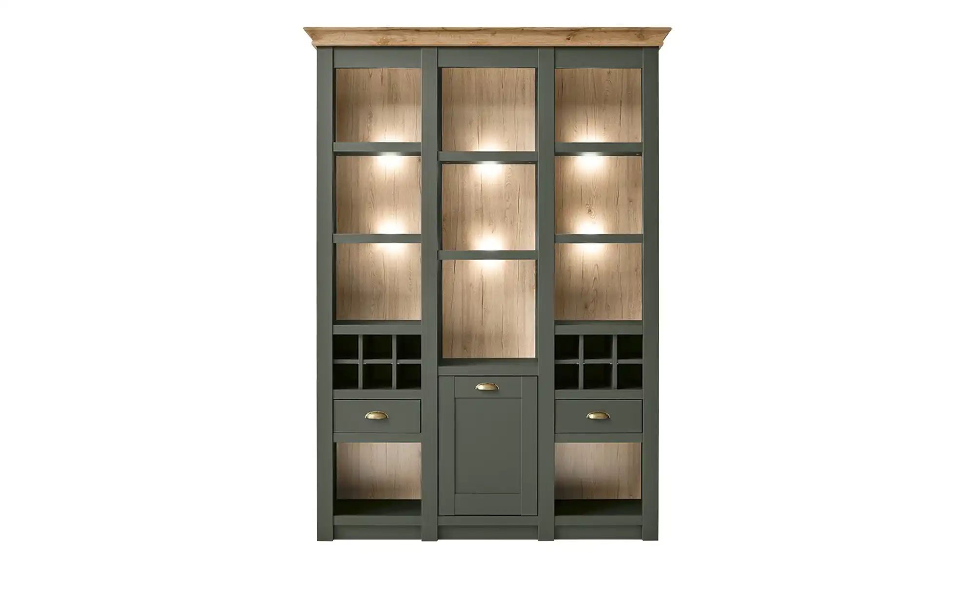 Thumbnail - Regal  Florentina ¦ grün ¦ Maße (cm): B: 147 H: 207 T: 45.0 Regale > Standregale - Höffner