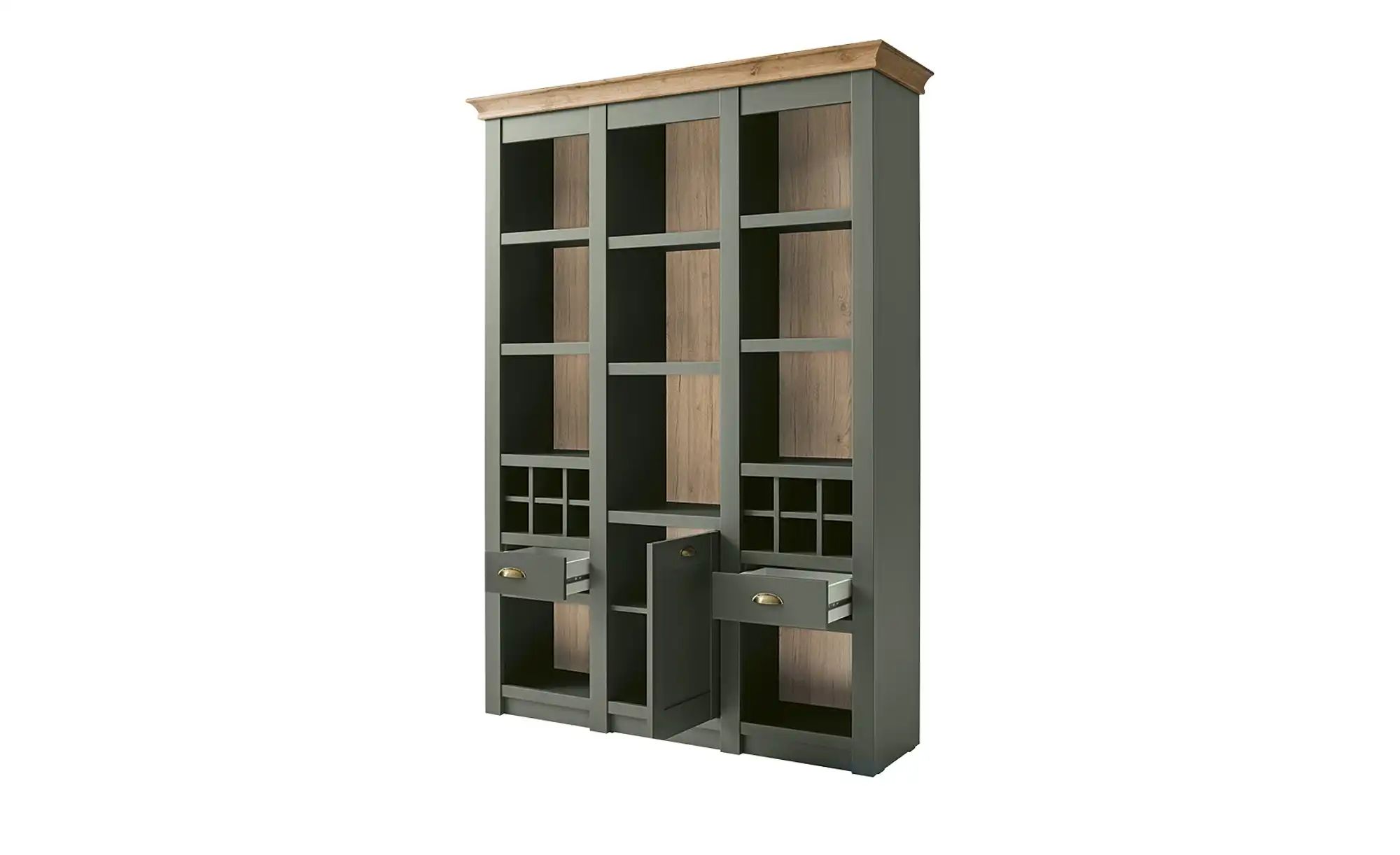 Thumbnail - Regal  Florentina ¦ grün ¦ Maße (cm): B: 147 H: 207 T: 45.0 Regale > Standregale - Höffner