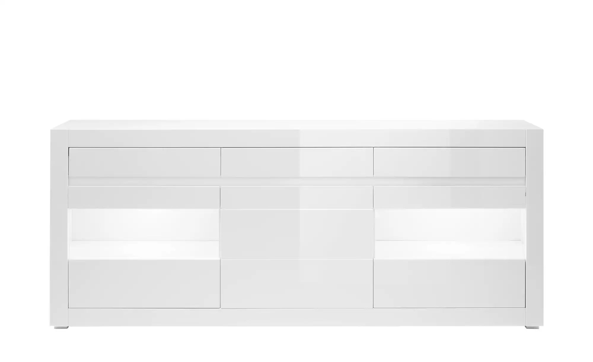 Thumbnail - Sideboard  Suavo ¦ weiß ¦ Maße (cm): B: 217 H: 90 T: 42.0 Kommoden & Sideboards > Sideboards - Höffner
