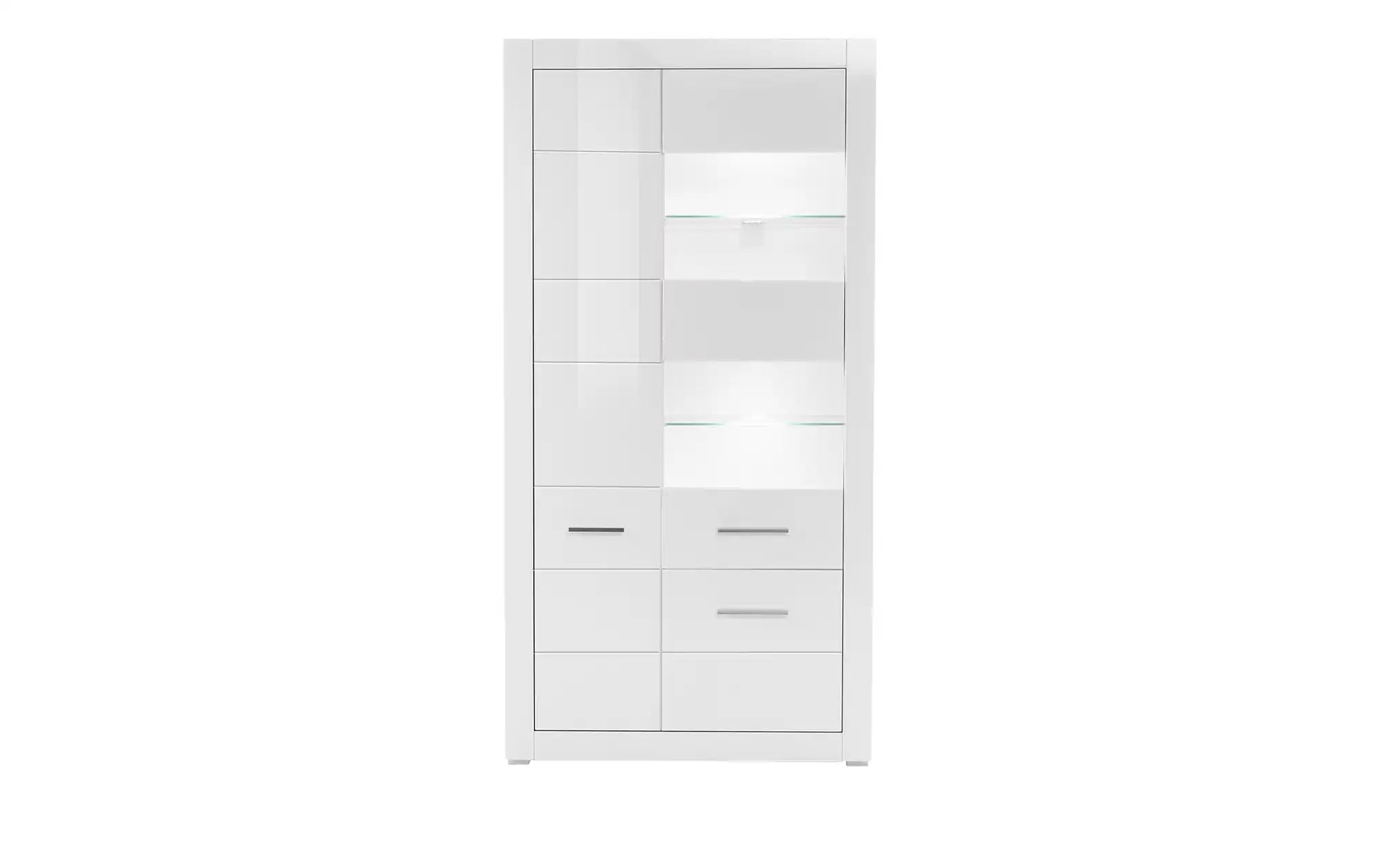 Thumbnail - Vitrine Bristol ¦ weiß ¦ Maße (cm): B: 100 H: 198 T: 35.0 Schränke > Vitrinen - Höffner