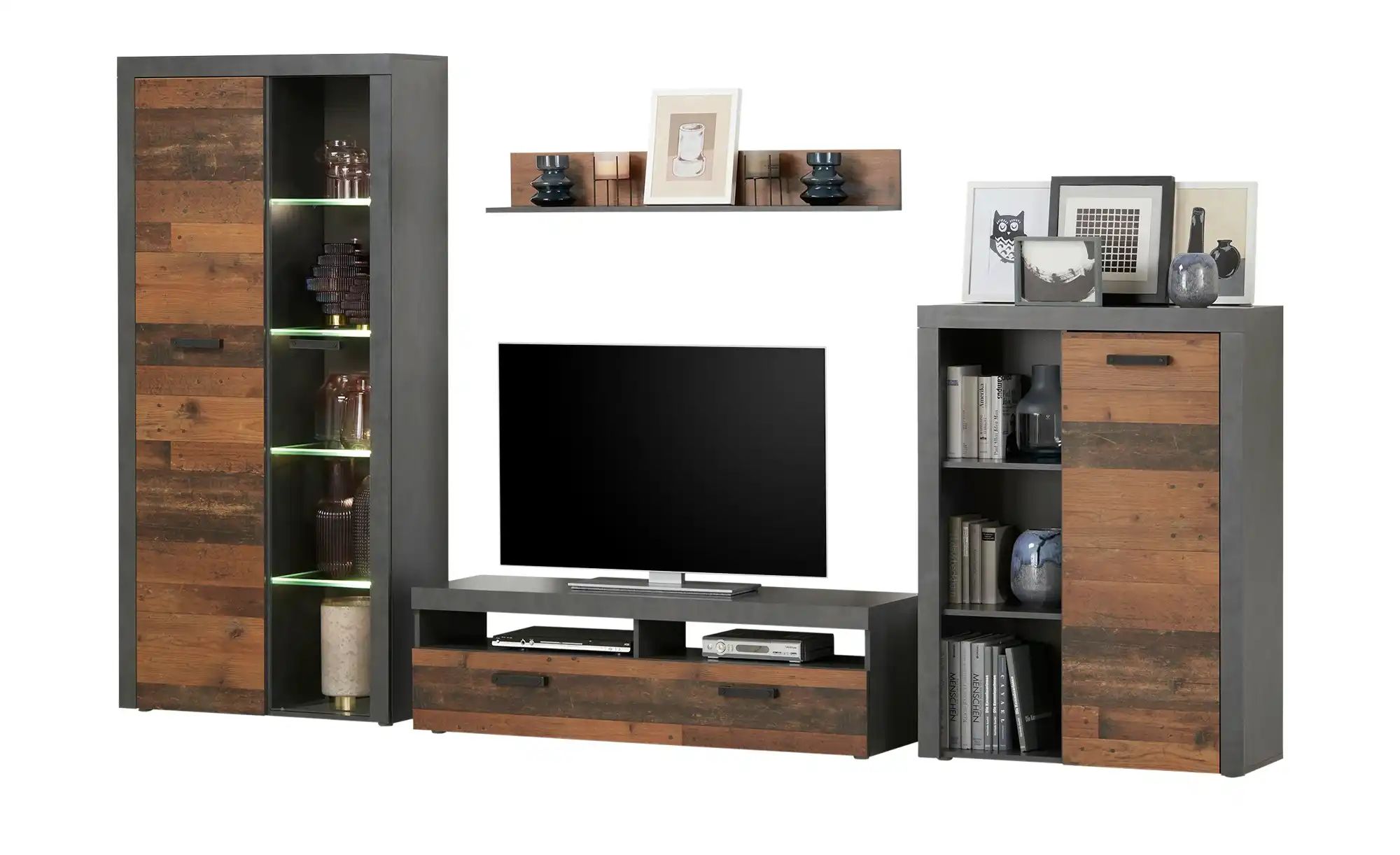 Wohnkombination  Tavola ¦ holzfarben ¦ Maße (cm): B: 340 H: 190 T: 40.0 Kom günstig online kaufen