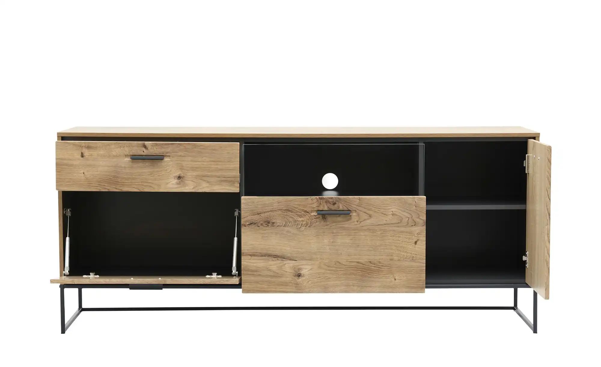 Thumbnail - uno Wohnkombination  New York ¦ holzfarben ¦ Maße (cm): B: 240 H: 195 T: 48.0 Kommoden & Sideboards > Wohnwände - Höffne...